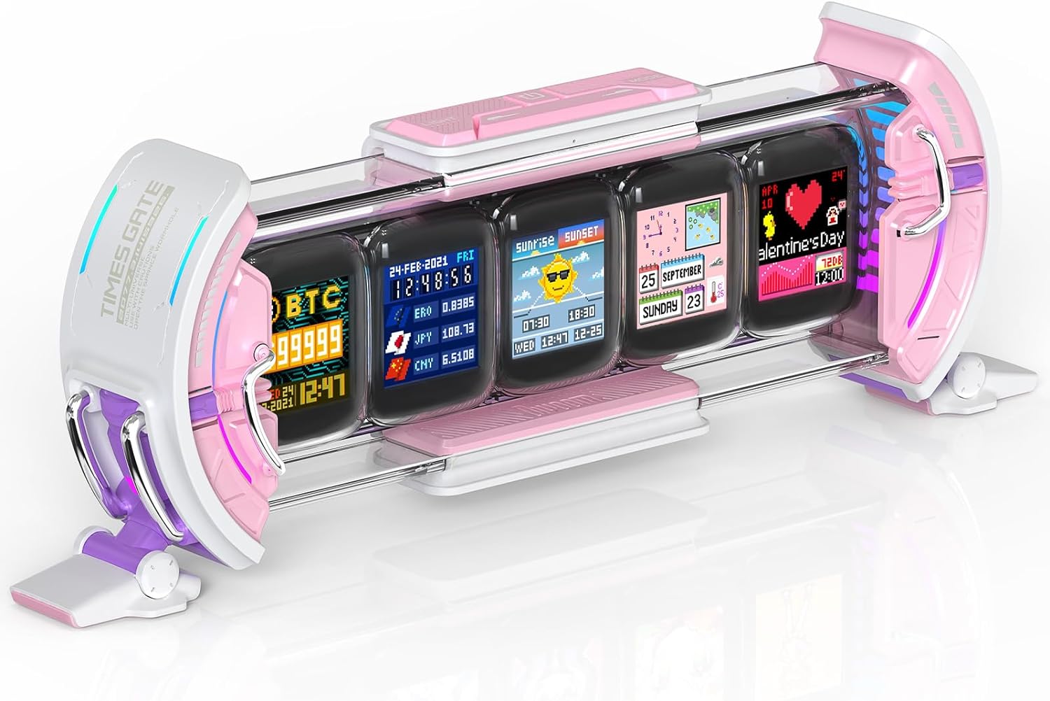 Times Gate Informatives Pixel Display Pink