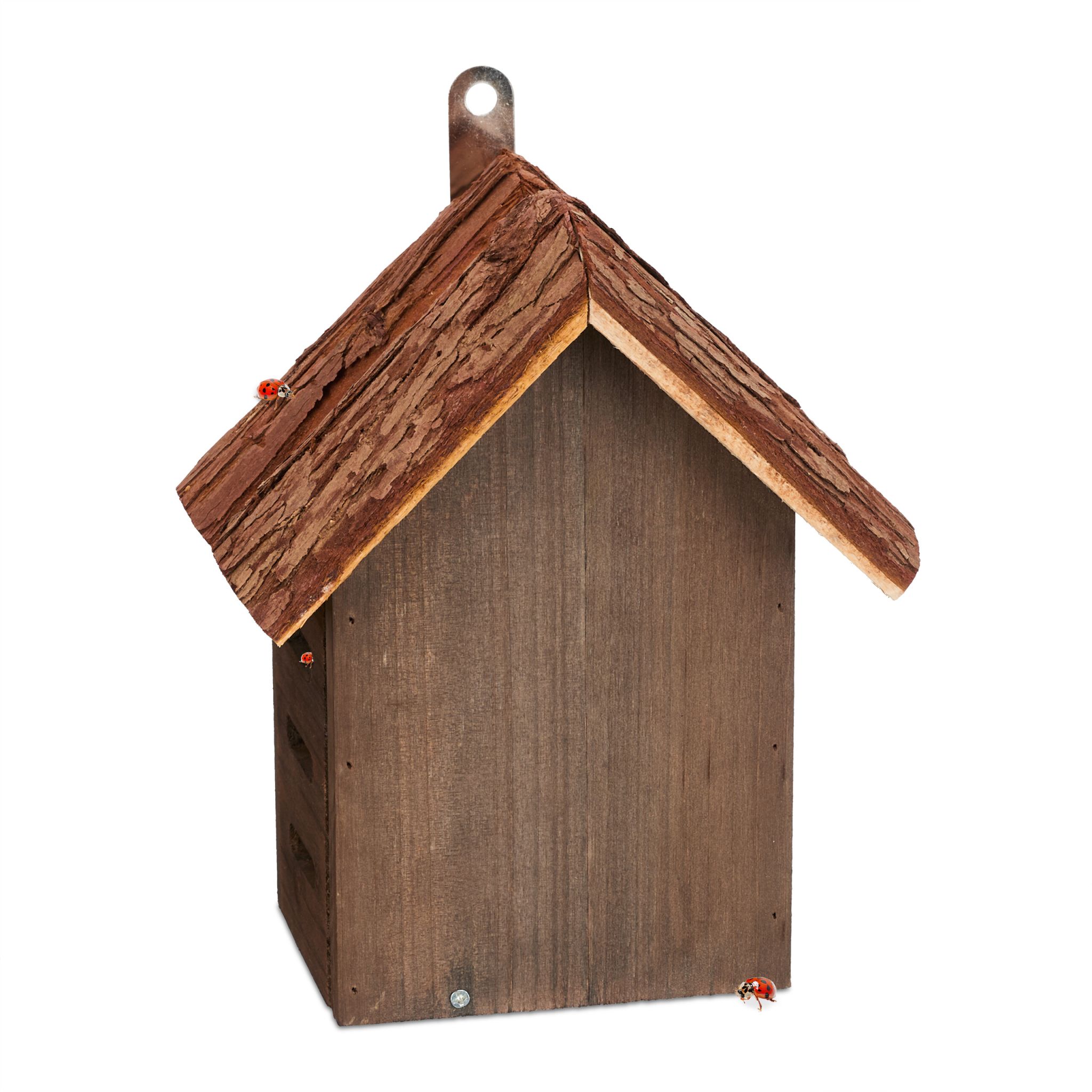 Marienkäferhaus Holz Braun