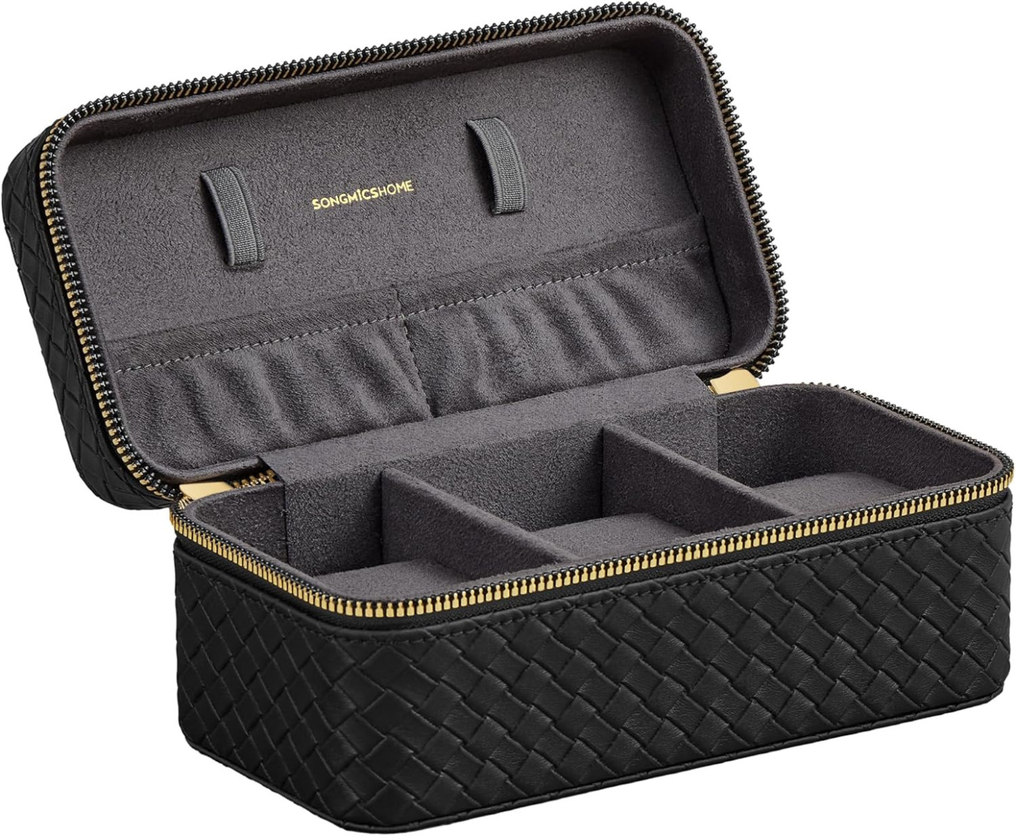 Uhren Aufbewahrungs Box für 3 Uhren Grau