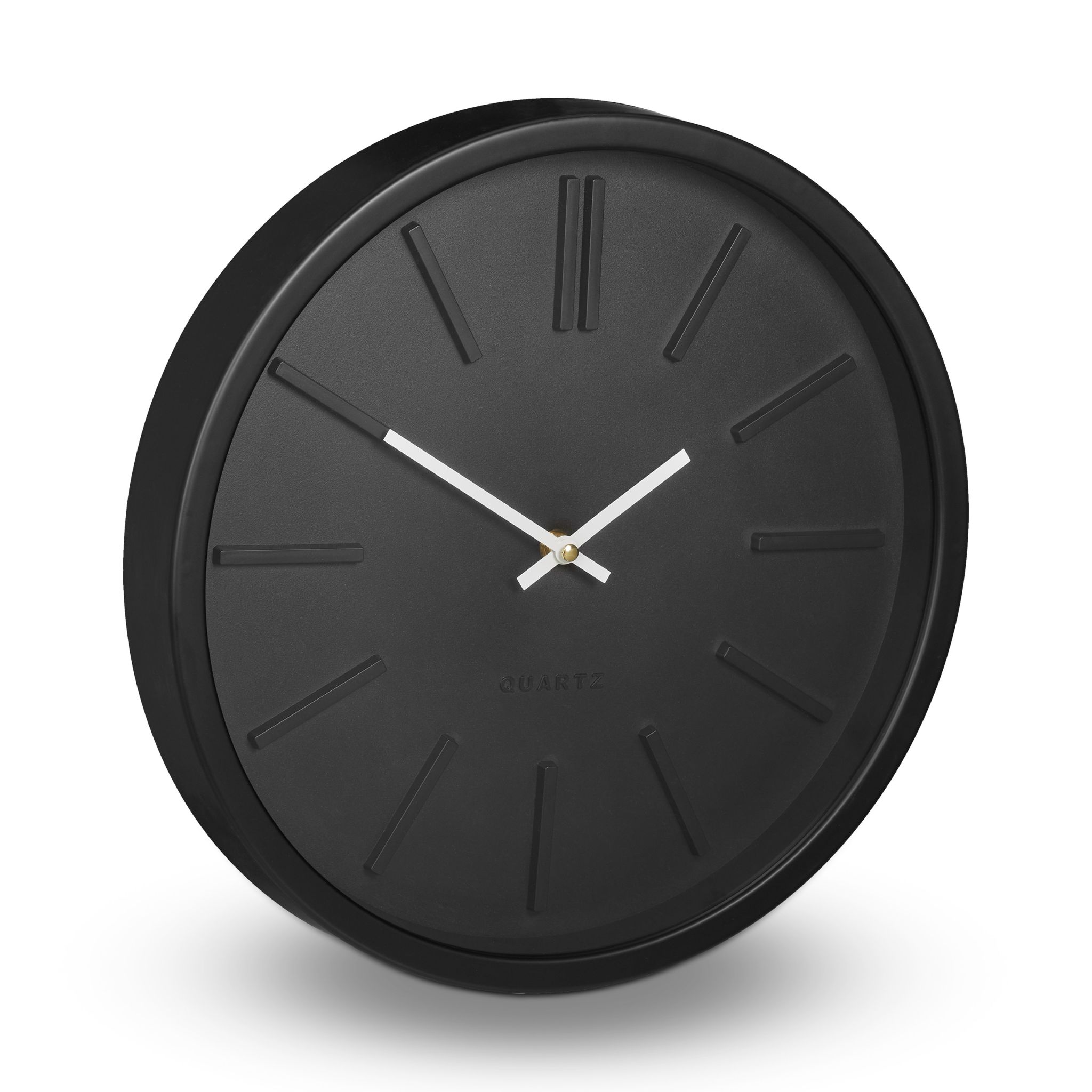 Wanduhr modern Weiss-Schwarz