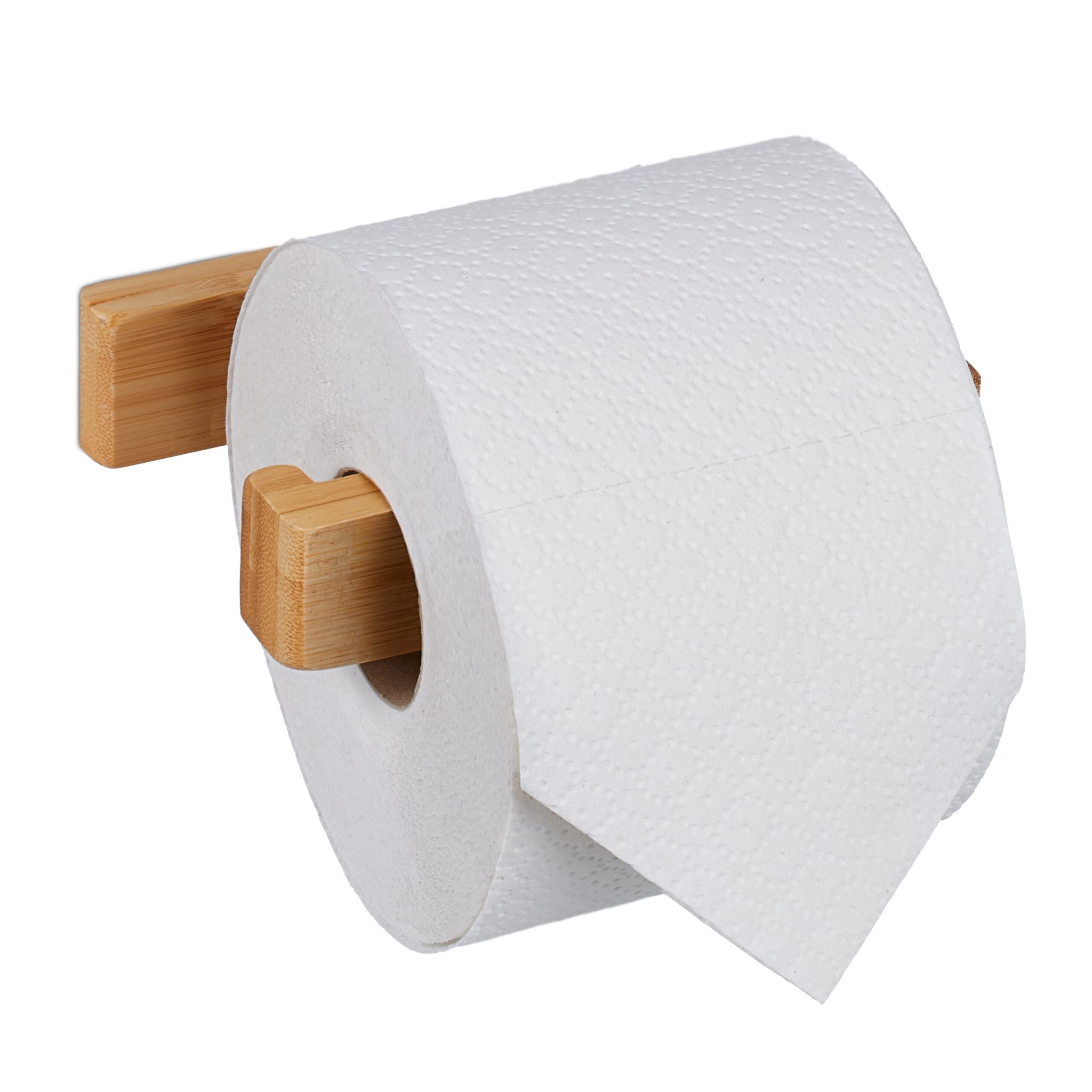 Toilettenpapierhalter Bambus Hellbraun