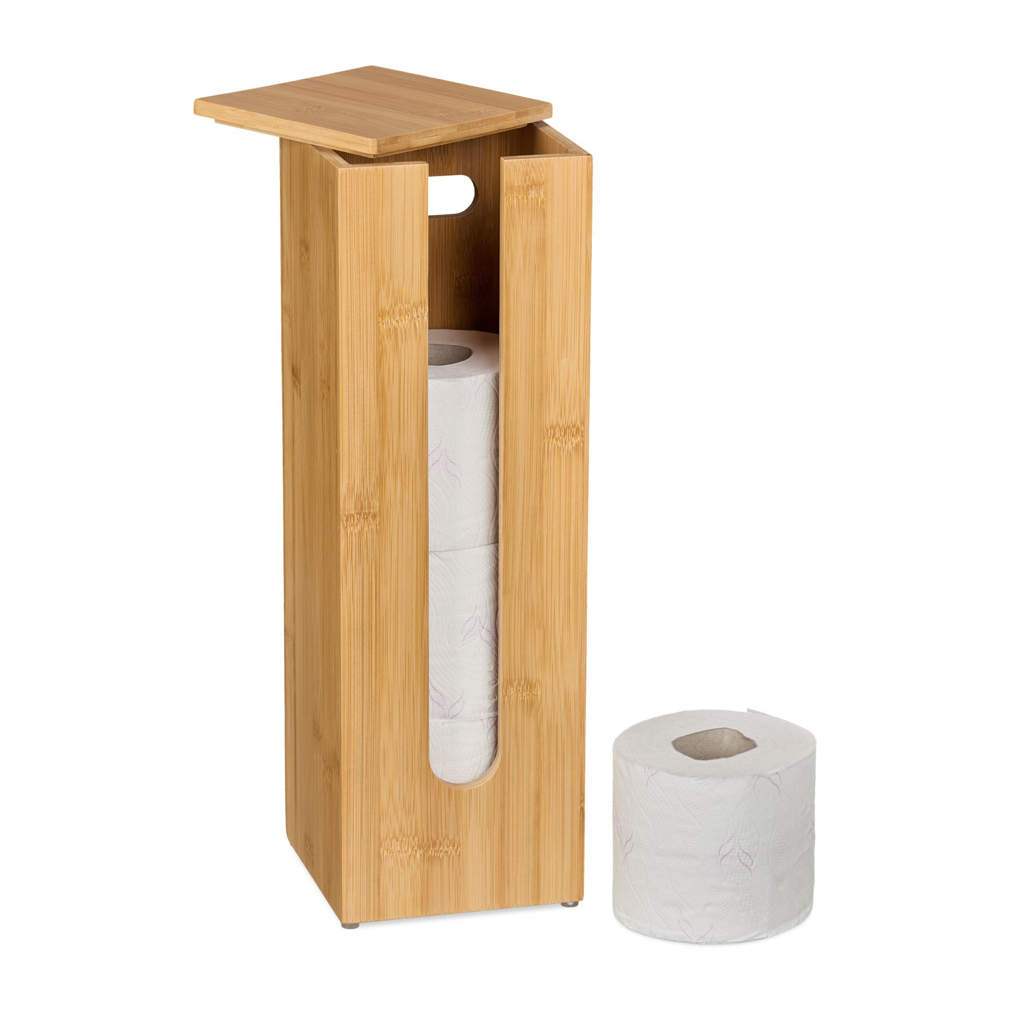 Toilettenpapier Aufbewahrung Bambus Hellbraun