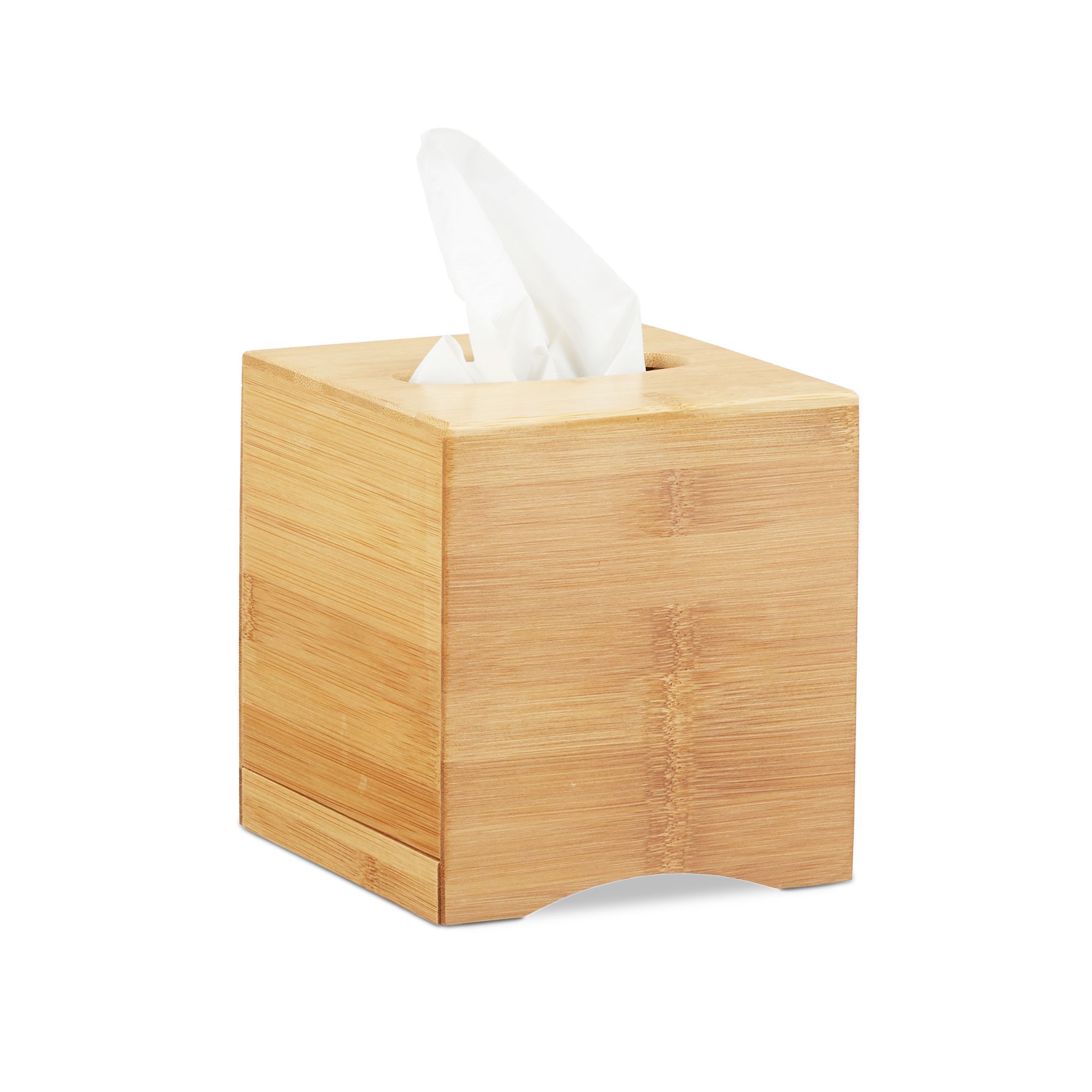 Kosmetiktücherbox quadratisch Hellbraun