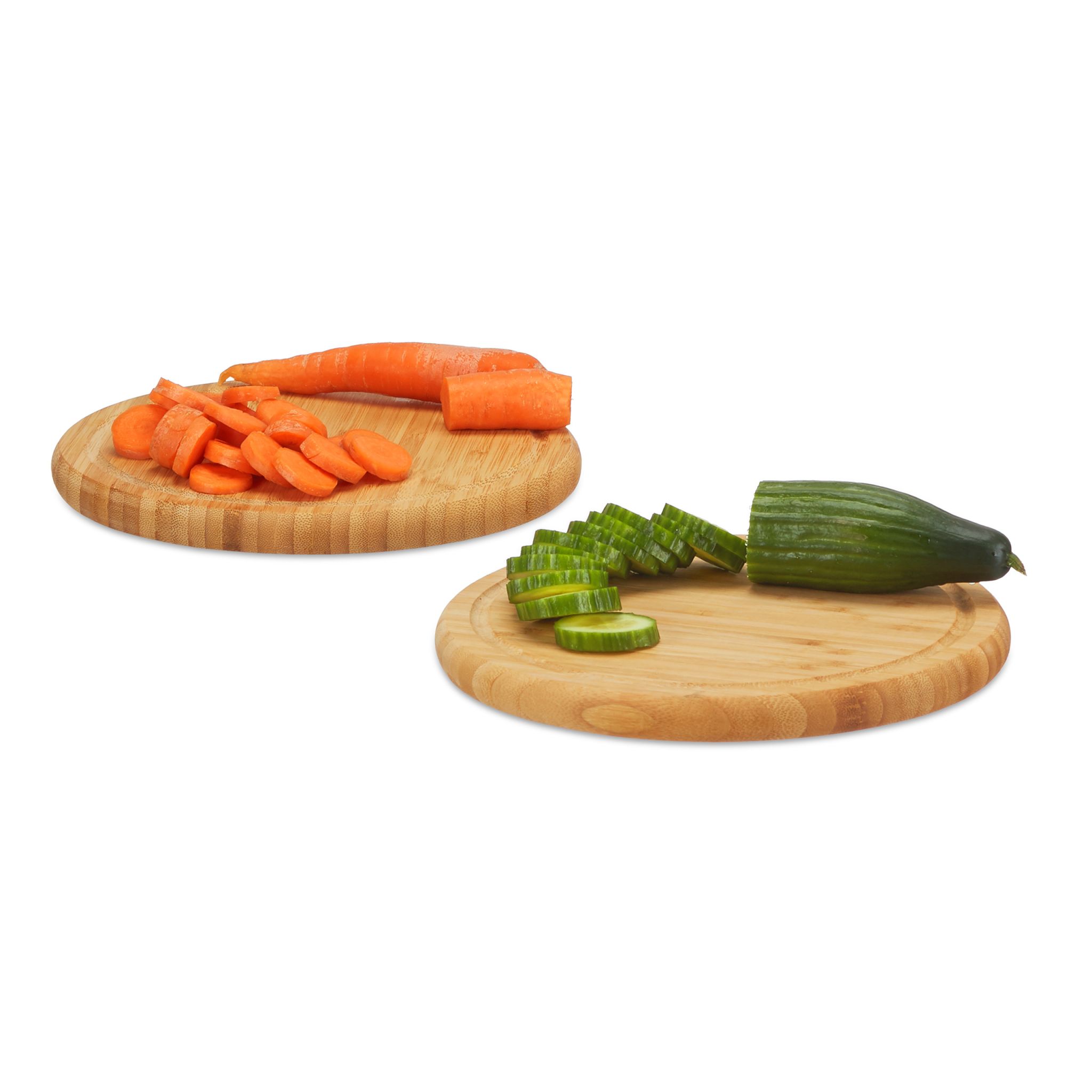 Frühstücksbrettchen Set 25cm Hellbraun