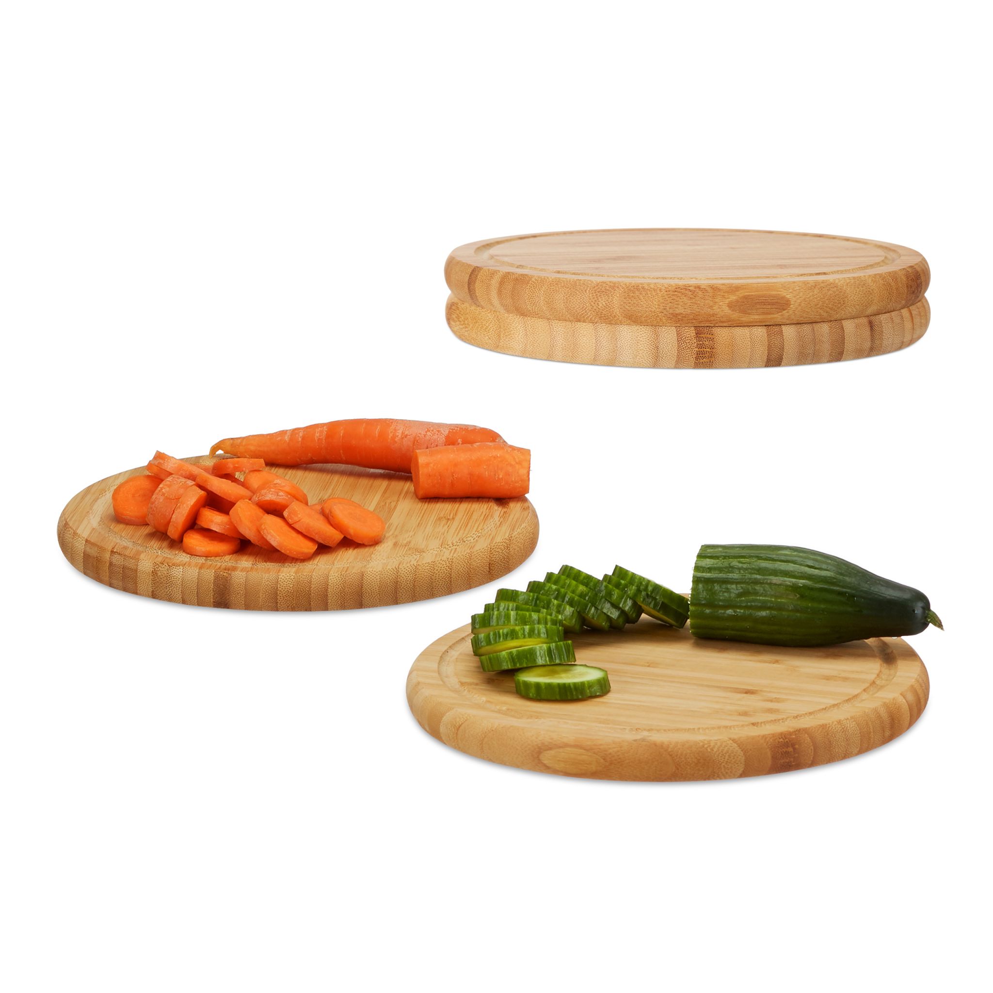 Frühstücksbrettchen Set 25cm Hellbraun