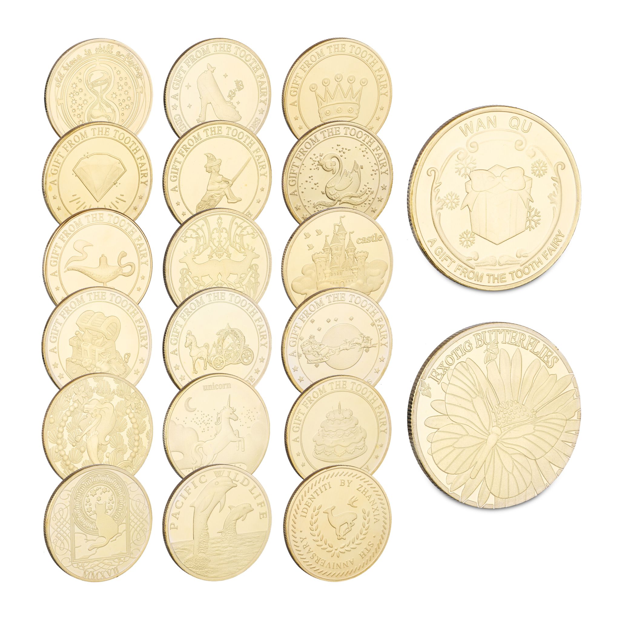 Zahnfee Münze 20er-Set Gold