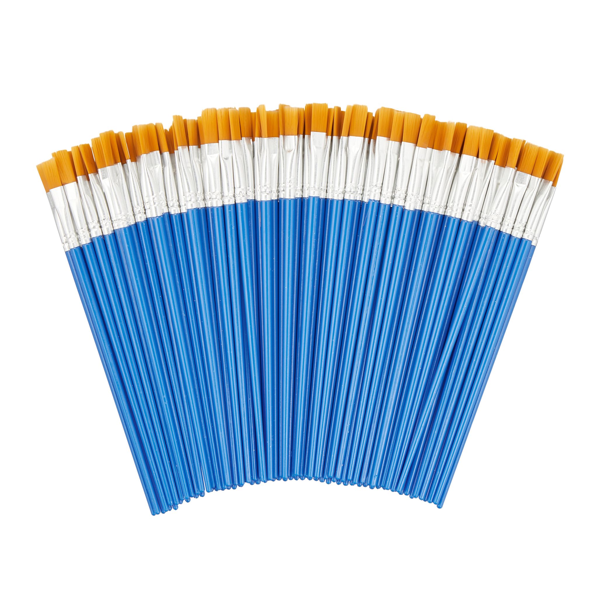Pinsel 100er-Set Blau-Hellbraun-Silber