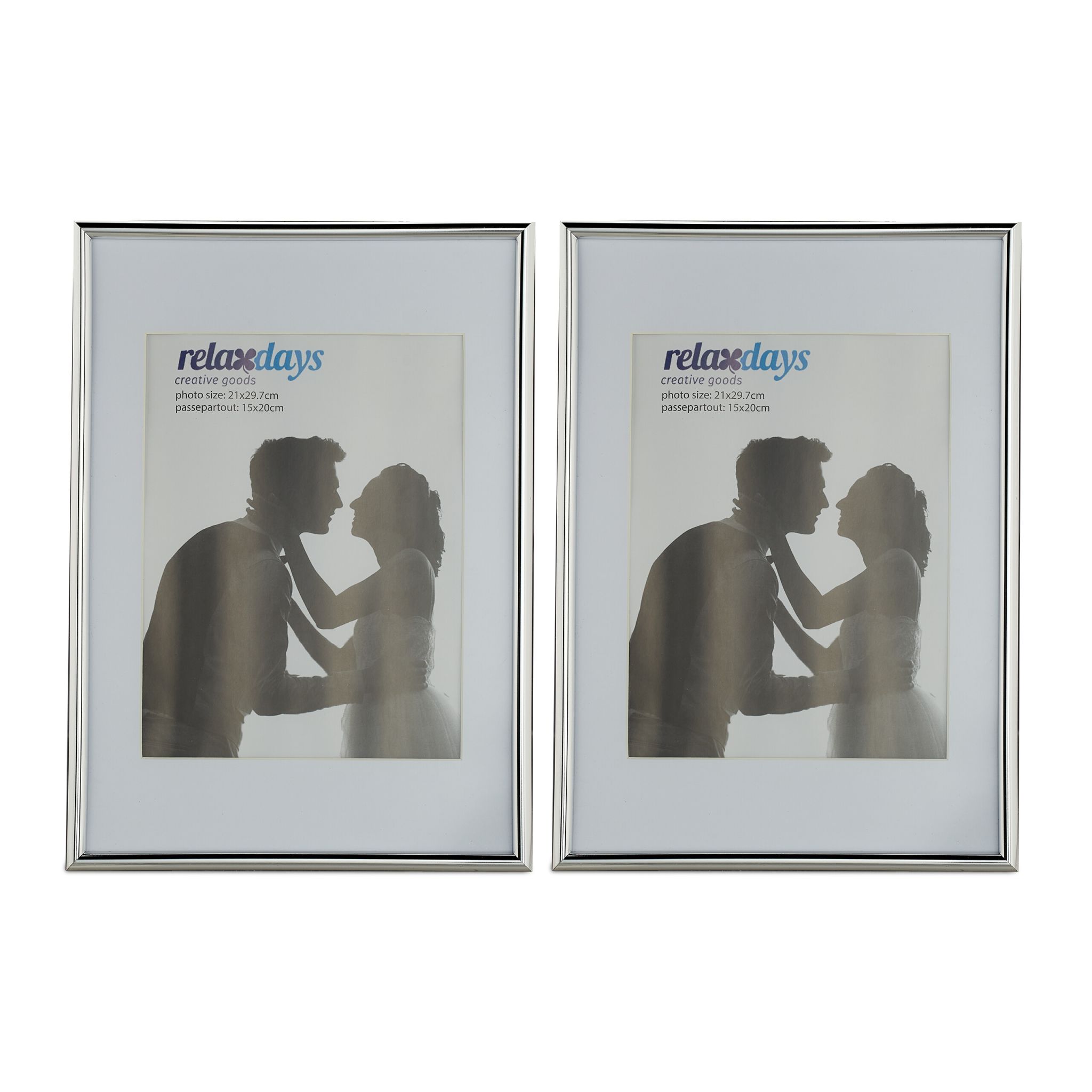 Bilderrahmen 2er-Set A4 Silber