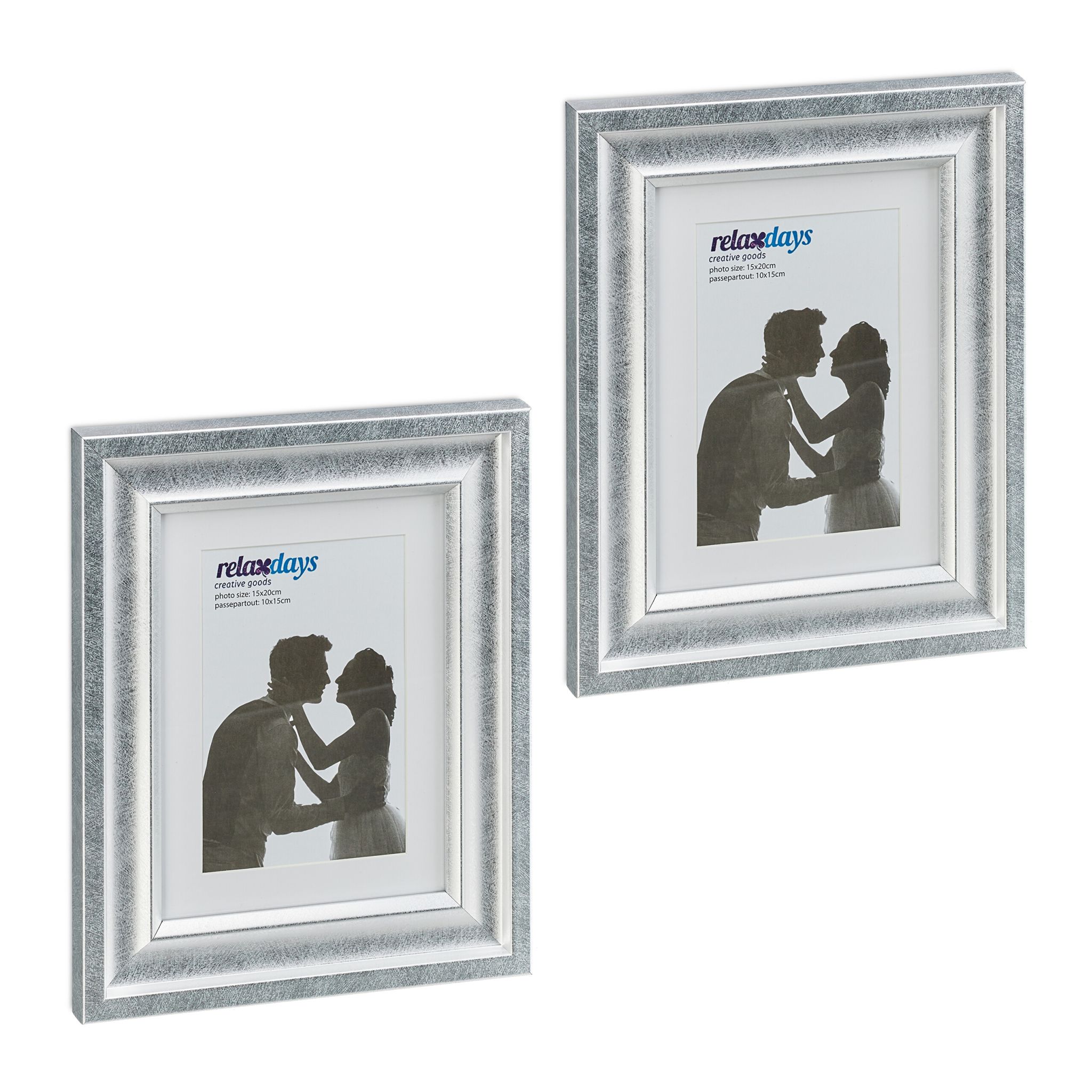 Bilderrahmen 15x20 cm 2er-Set Silber