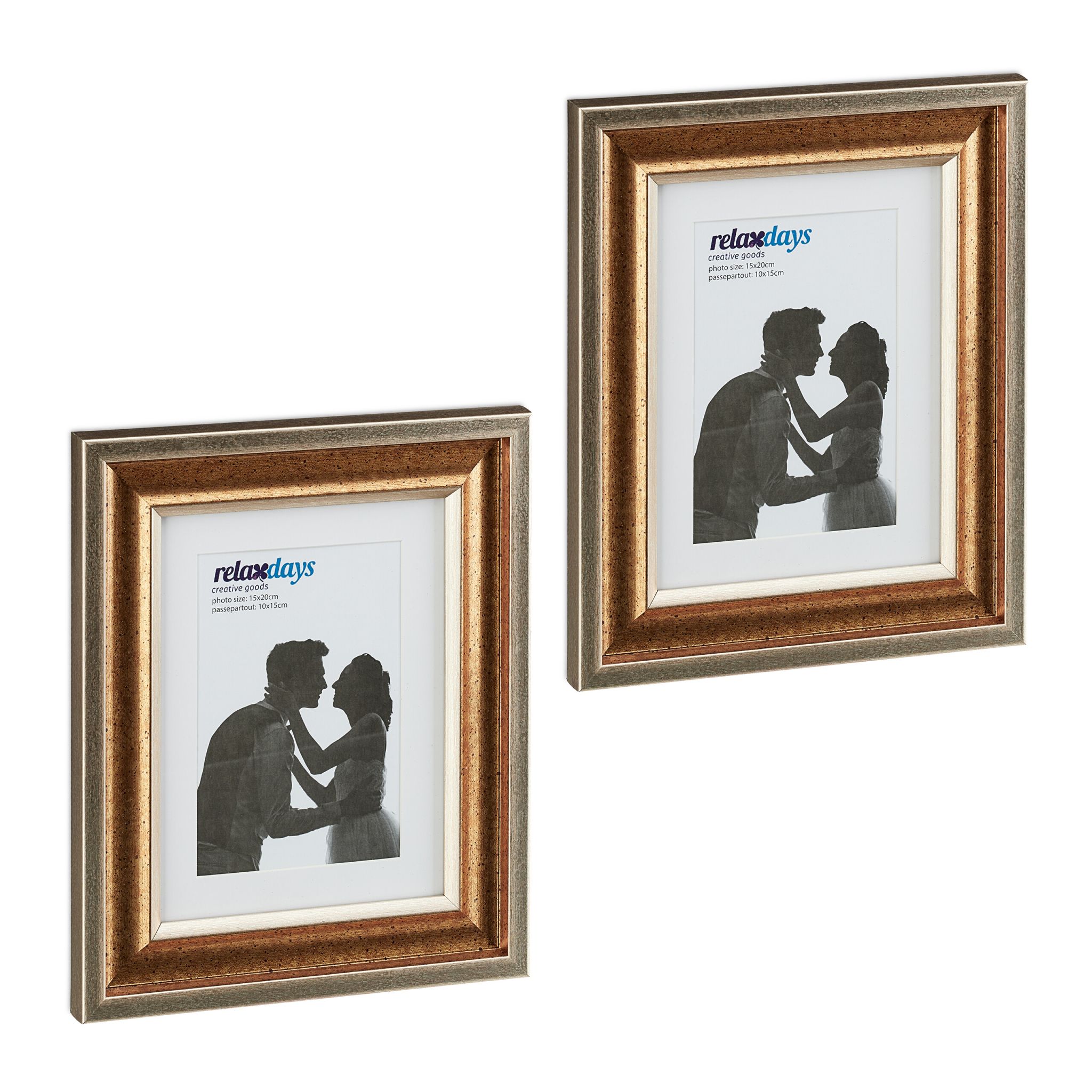 Bilderrahmen 15x20 cm 2er-Set Gold