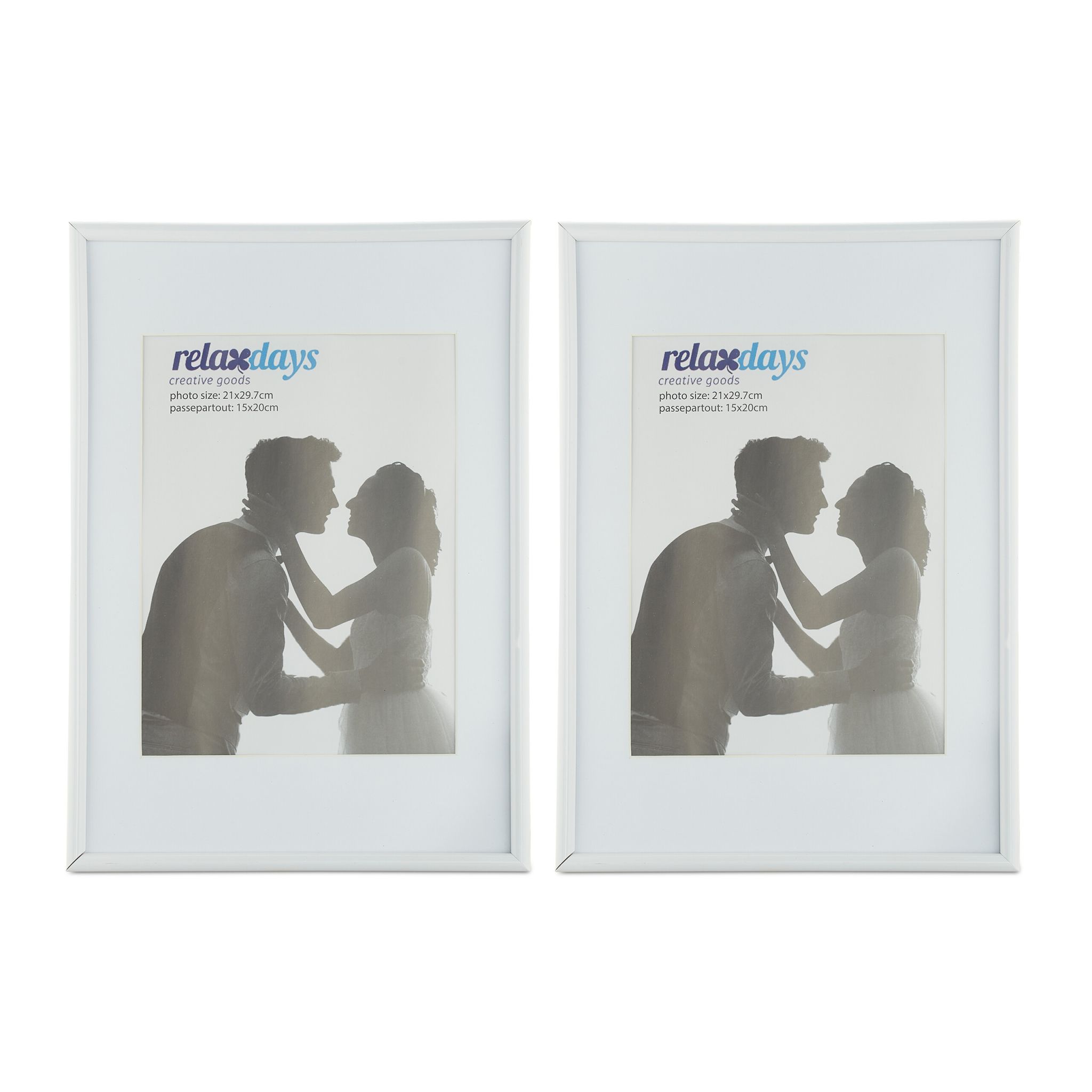 Bilderrahmen 2er-Set A4 Weiss