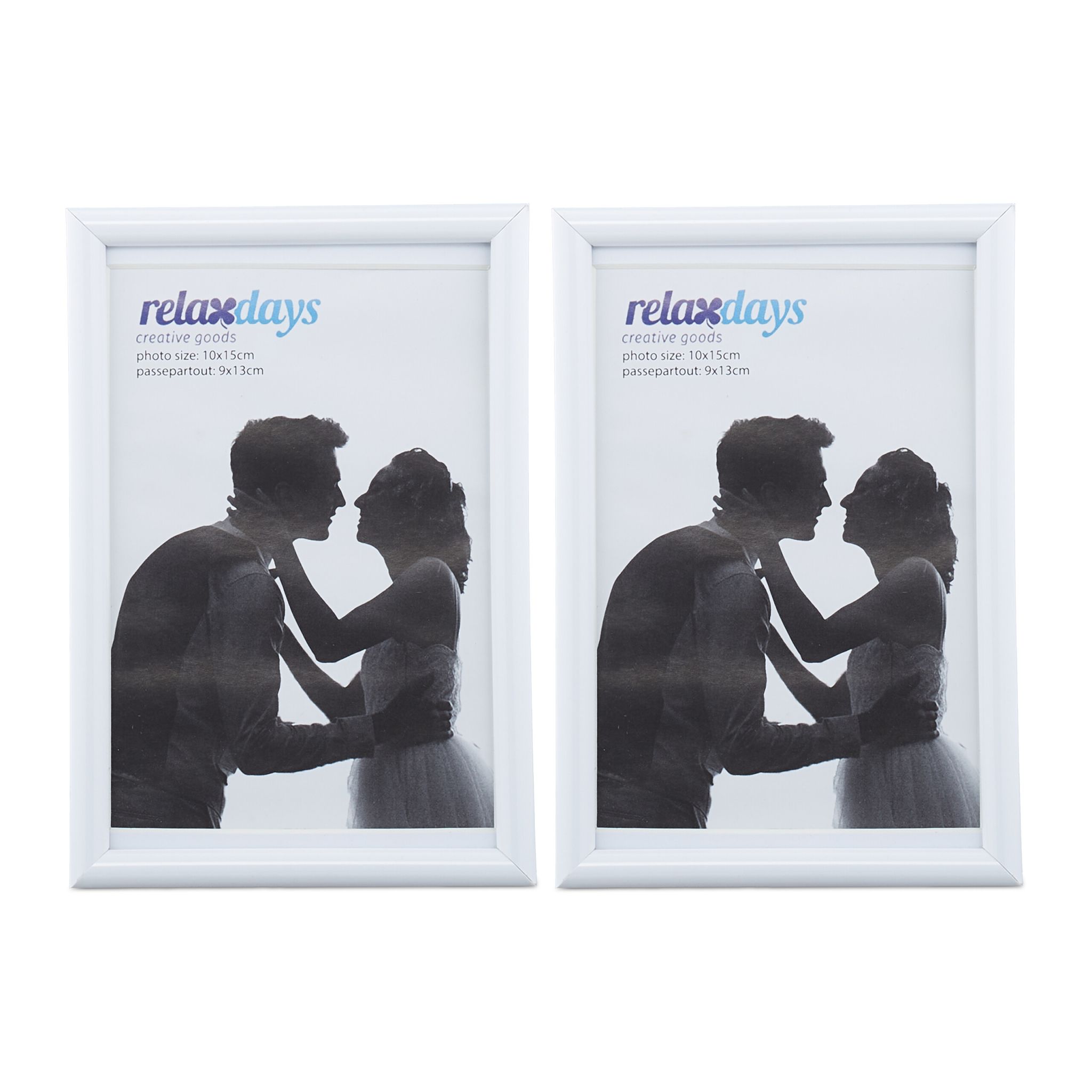 Bilderrahmen 2er-Set 10 x 15 cm Weiss