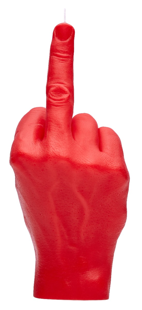 Kerze F*ck you Rot