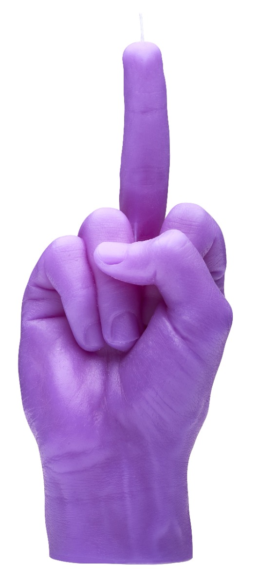 Kerze F*ck you Purple