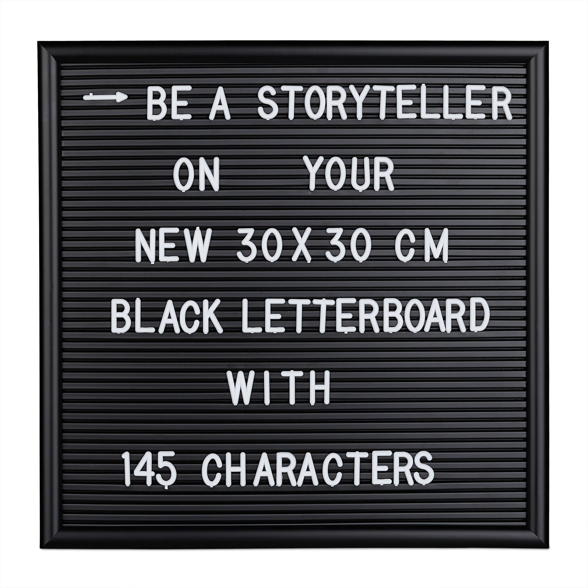 Letterboard 30 x 30cm Schwarz