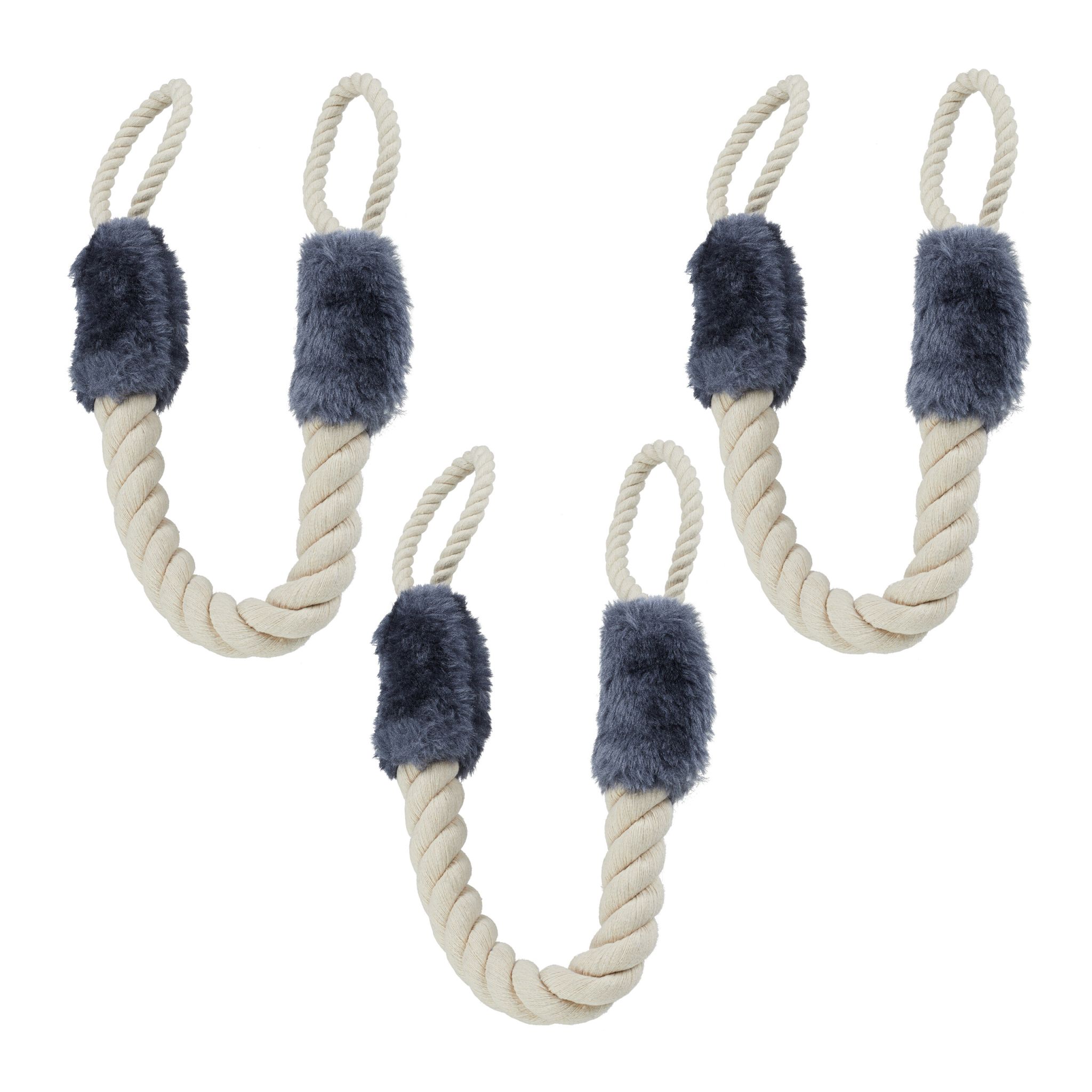Türkordel Klemmschutz 3er-Set grau Creme-Grau