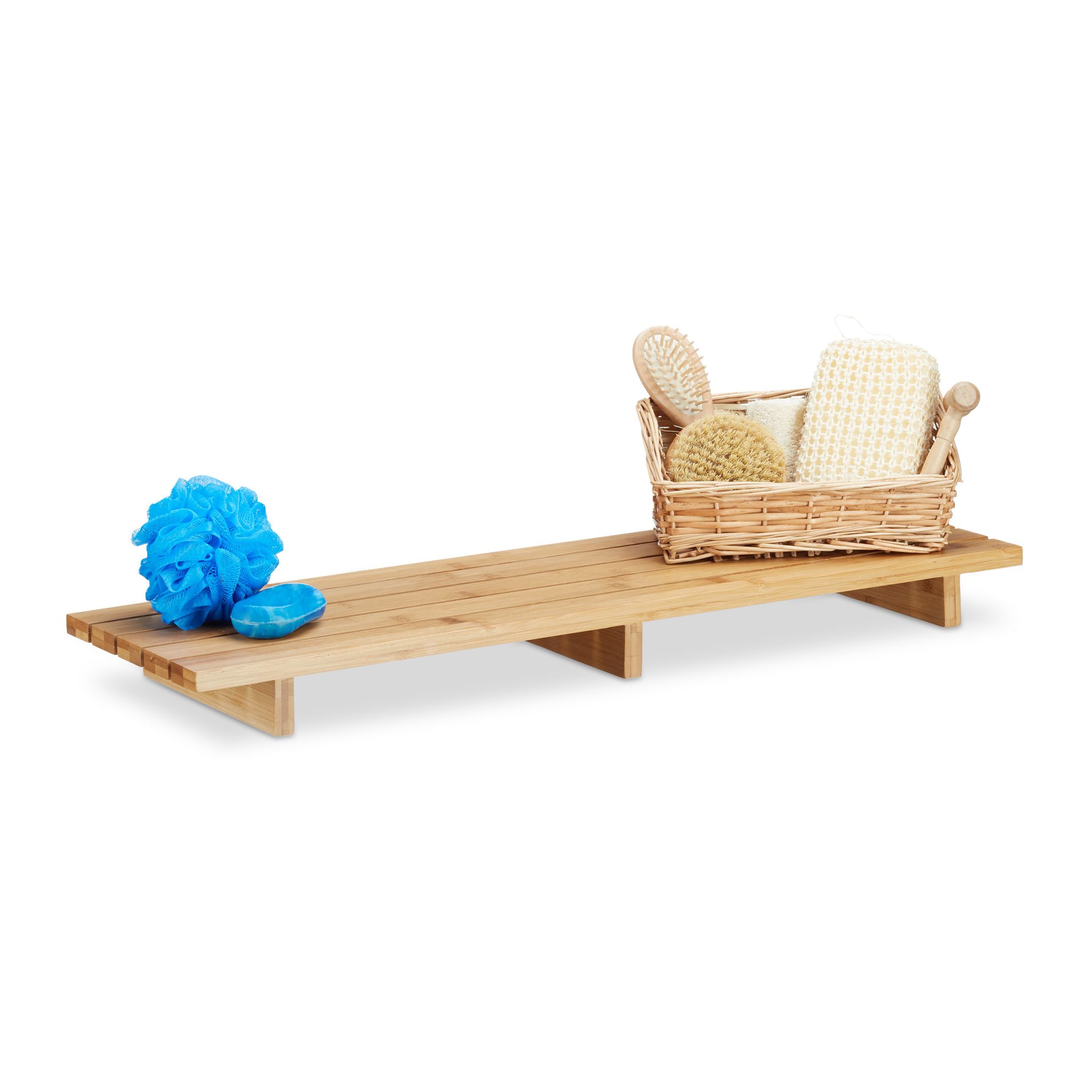 Badewannenablage Bambus 70cm Hellbraun
