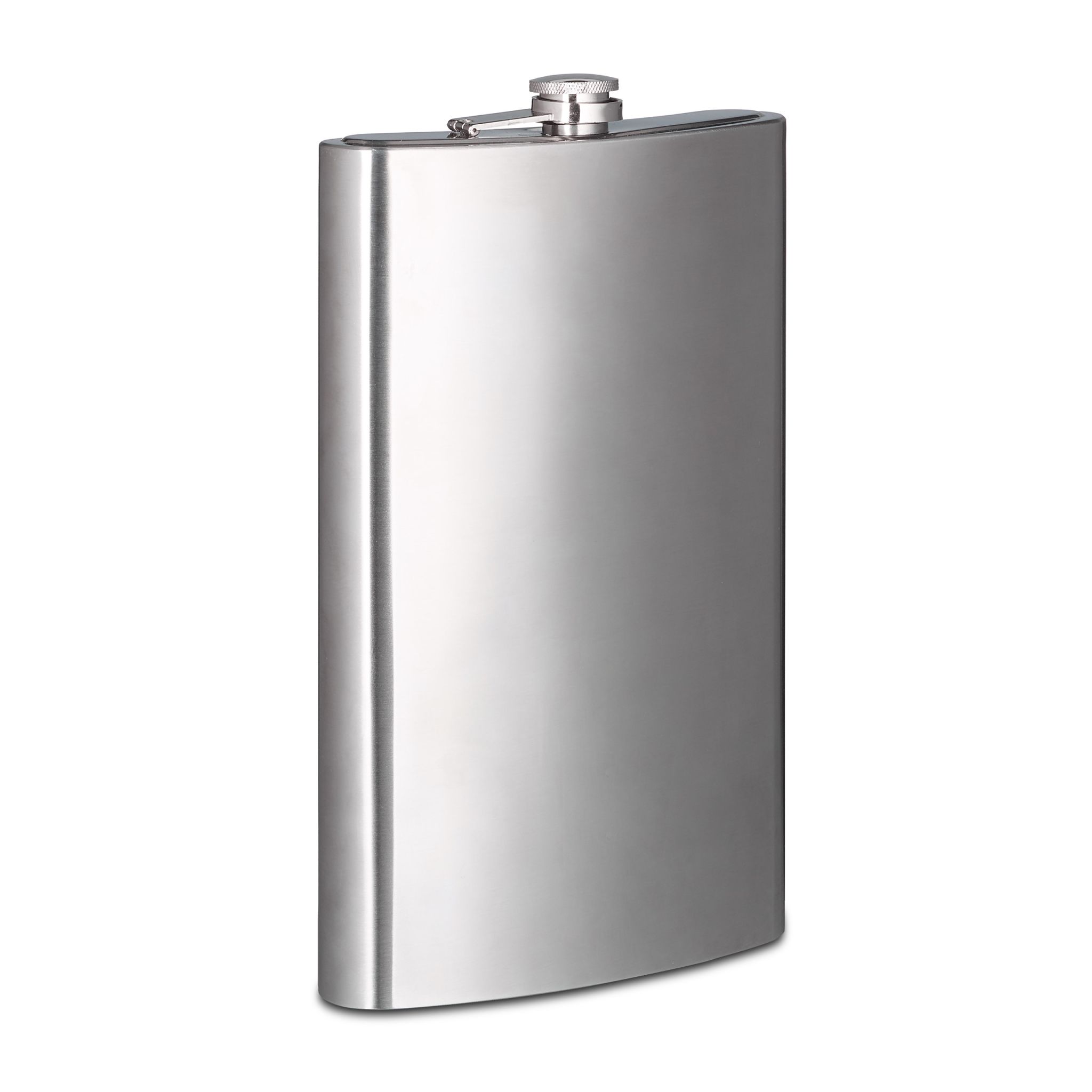 Flachmann XXL 1,8l Edelstahl Silber