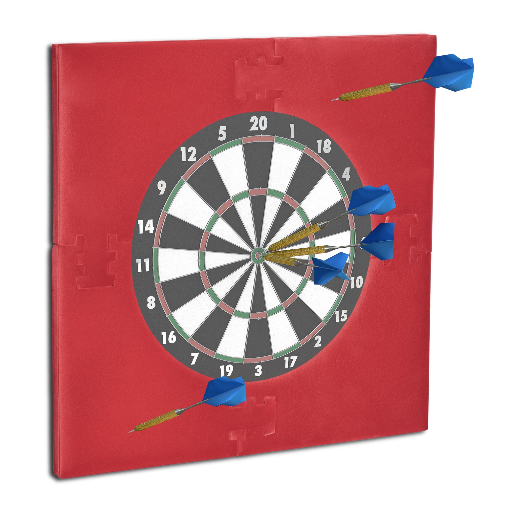 Dartscheibe Schutzring R6 Dunkelrot
