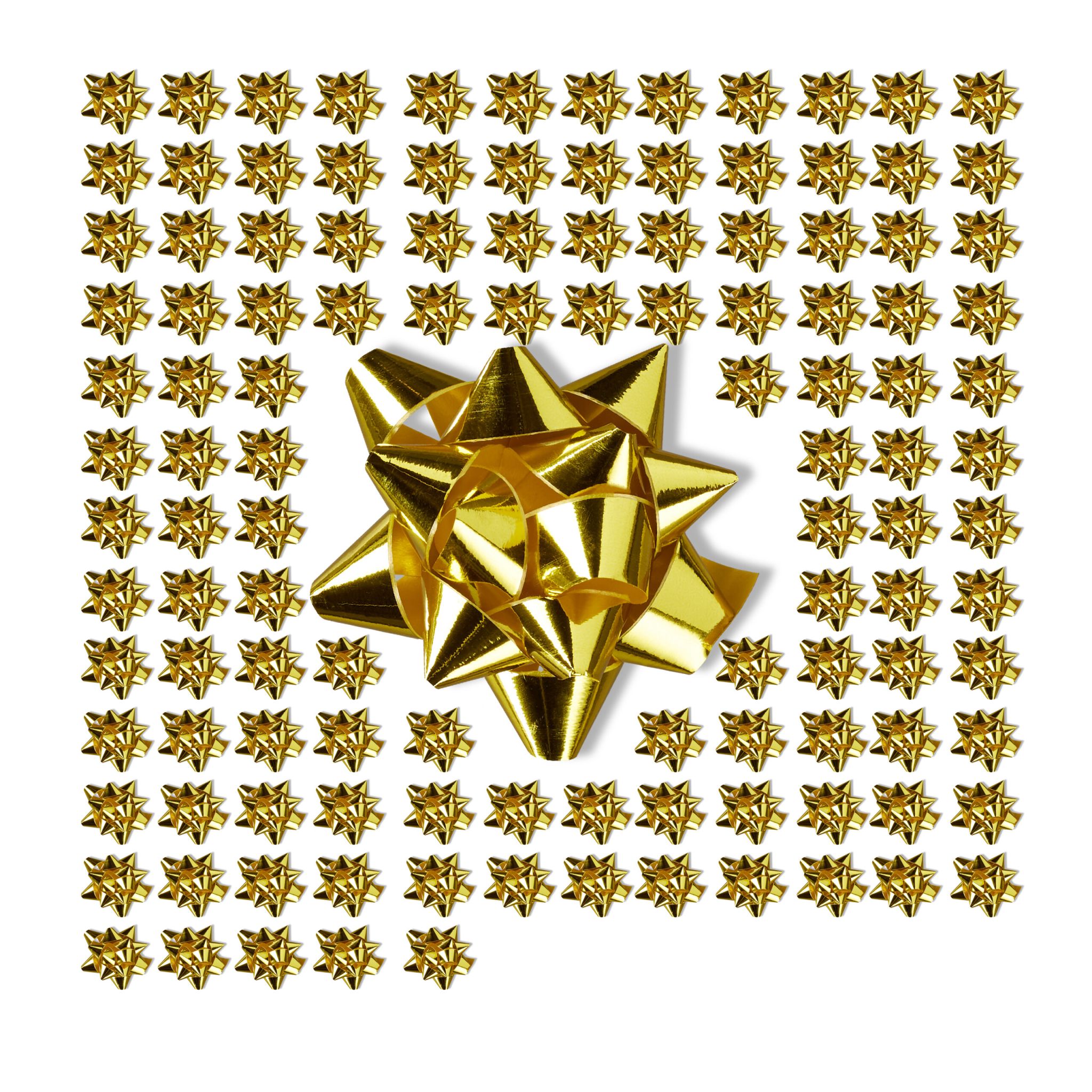 Kleine Geschenkschleifen 100er-Set Gold