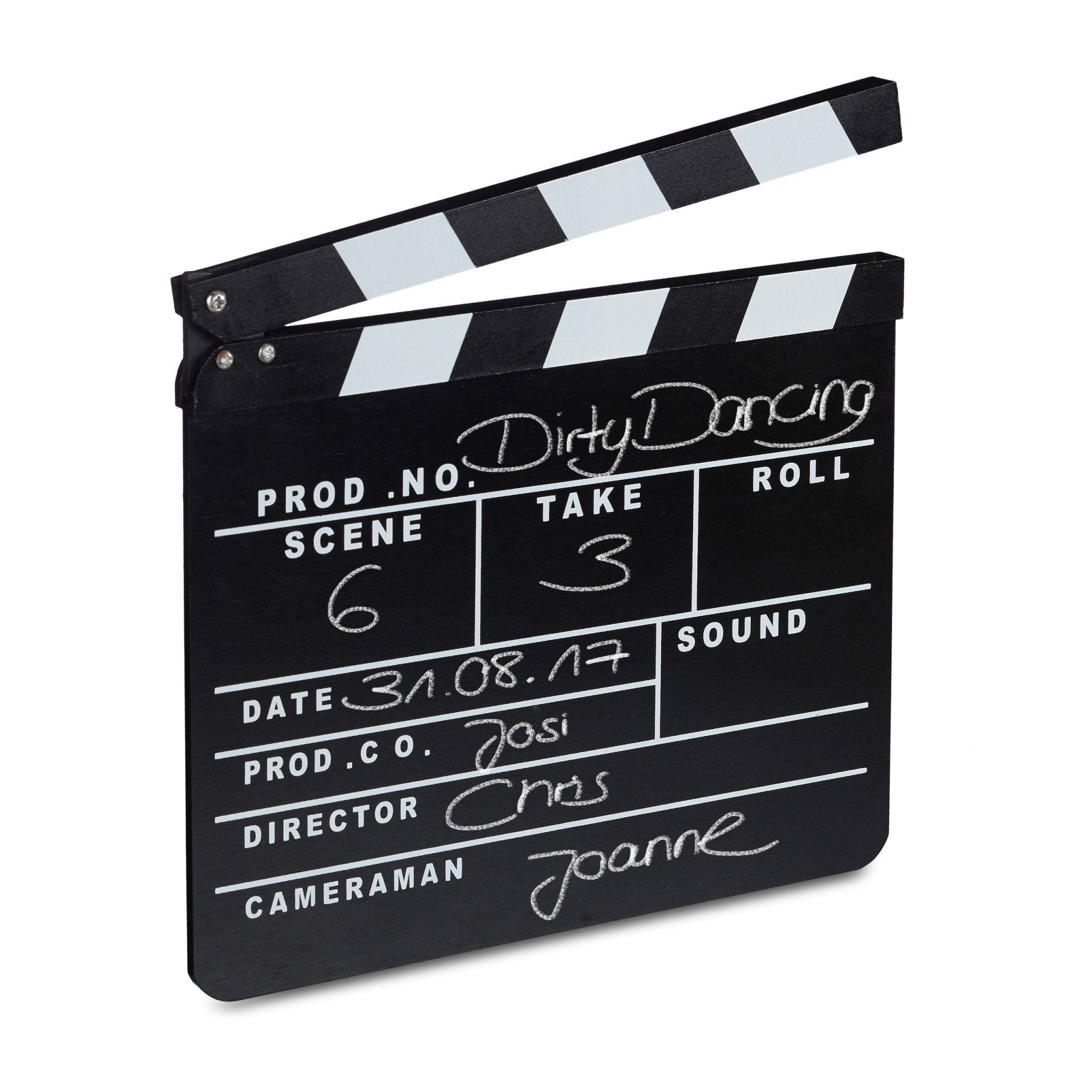 Filmklappe Weiss-Schwarz