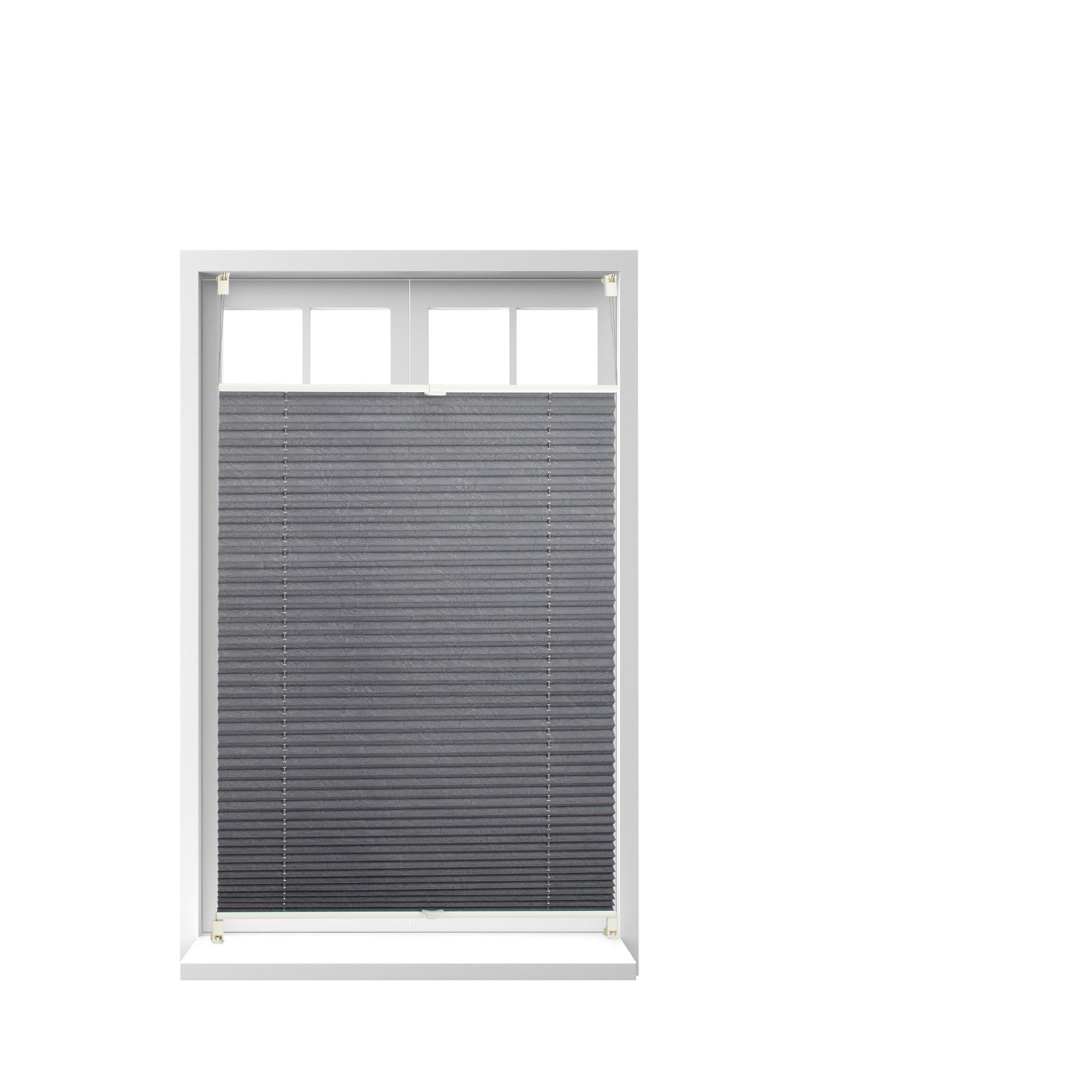 Plissee Rollo 100x130cm Grau
