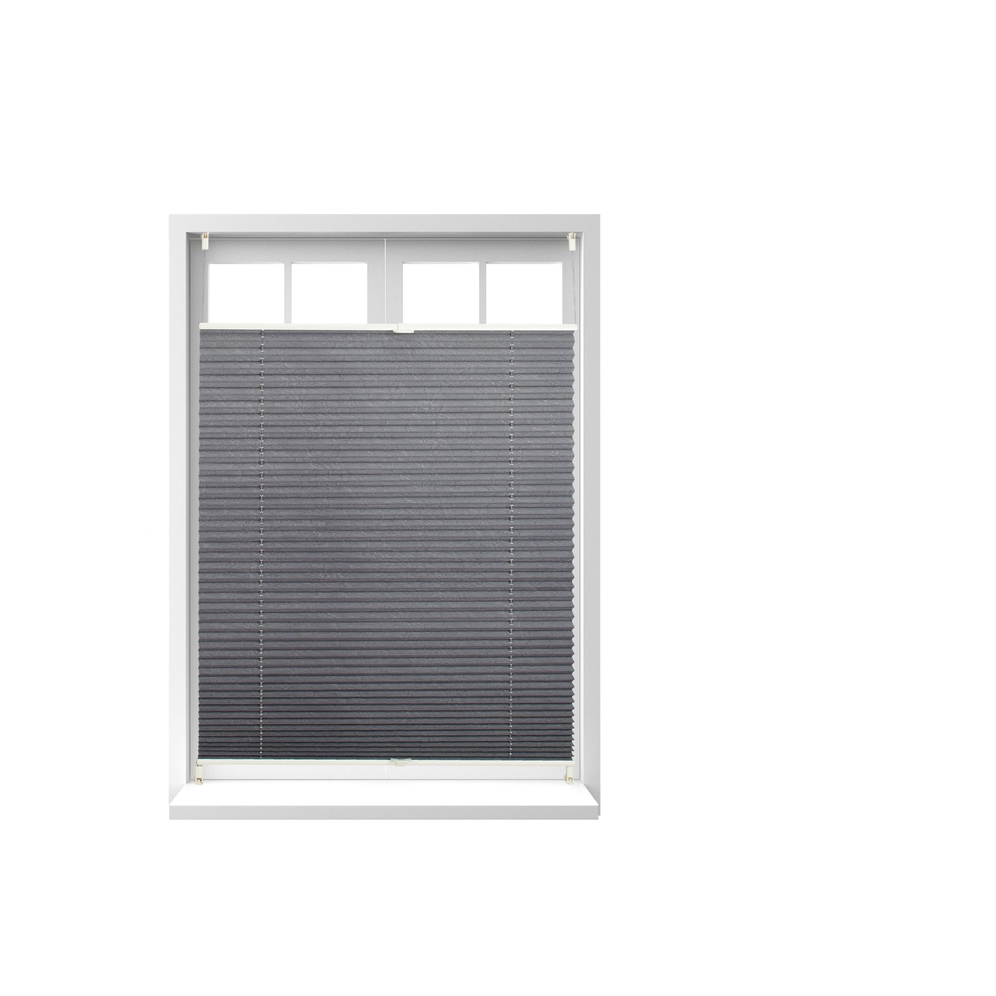 Plissee Rollo 90x130cm Grau
