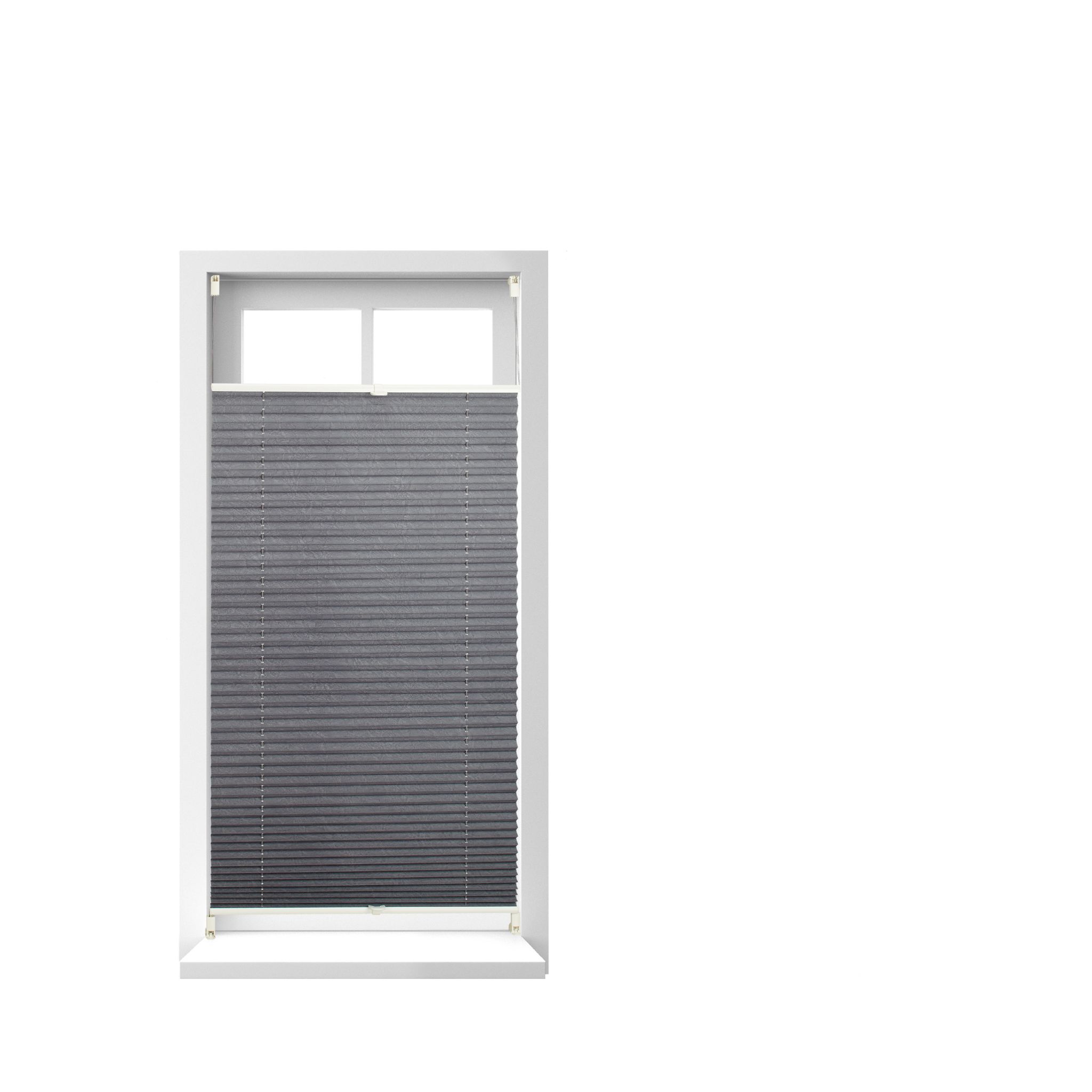 Plissee Rollo 60x130cm Grau