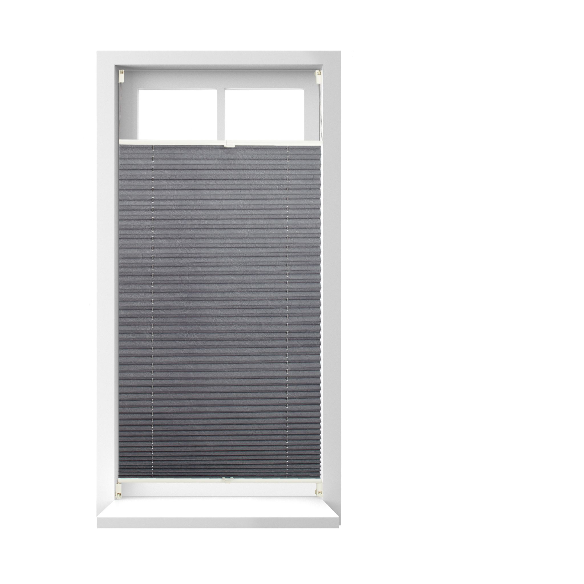 Plissee Rollo 90x210cm Grau