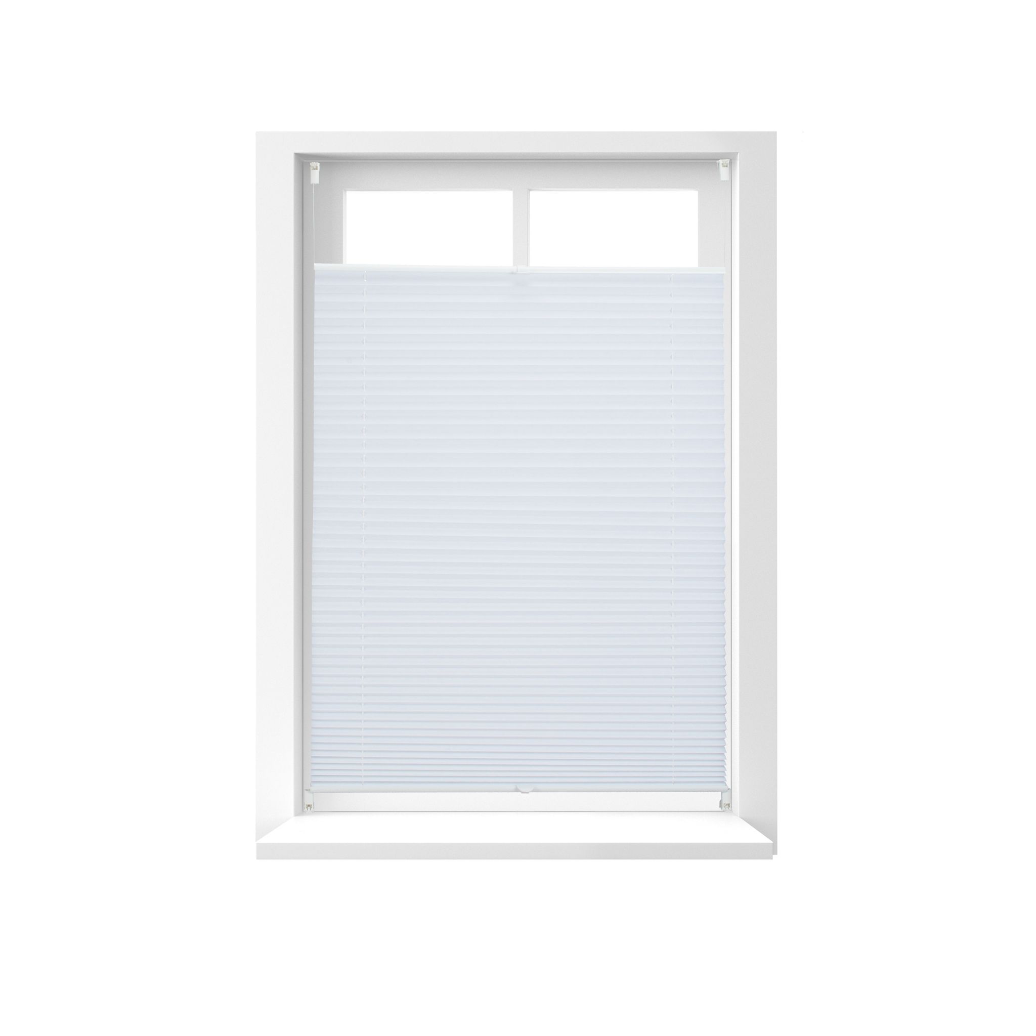 Plissee Rollo 80x130cm Weiss