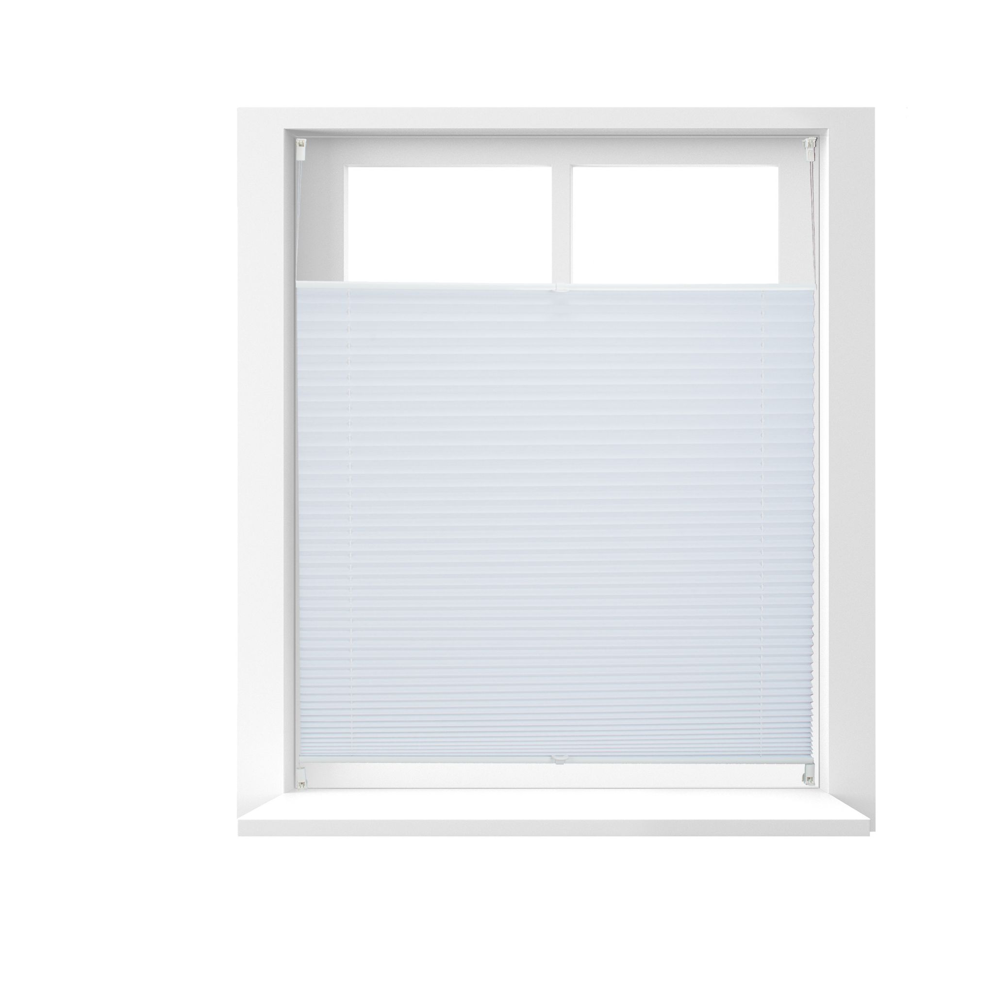 Plissee Rollo 100x130cm Weiss