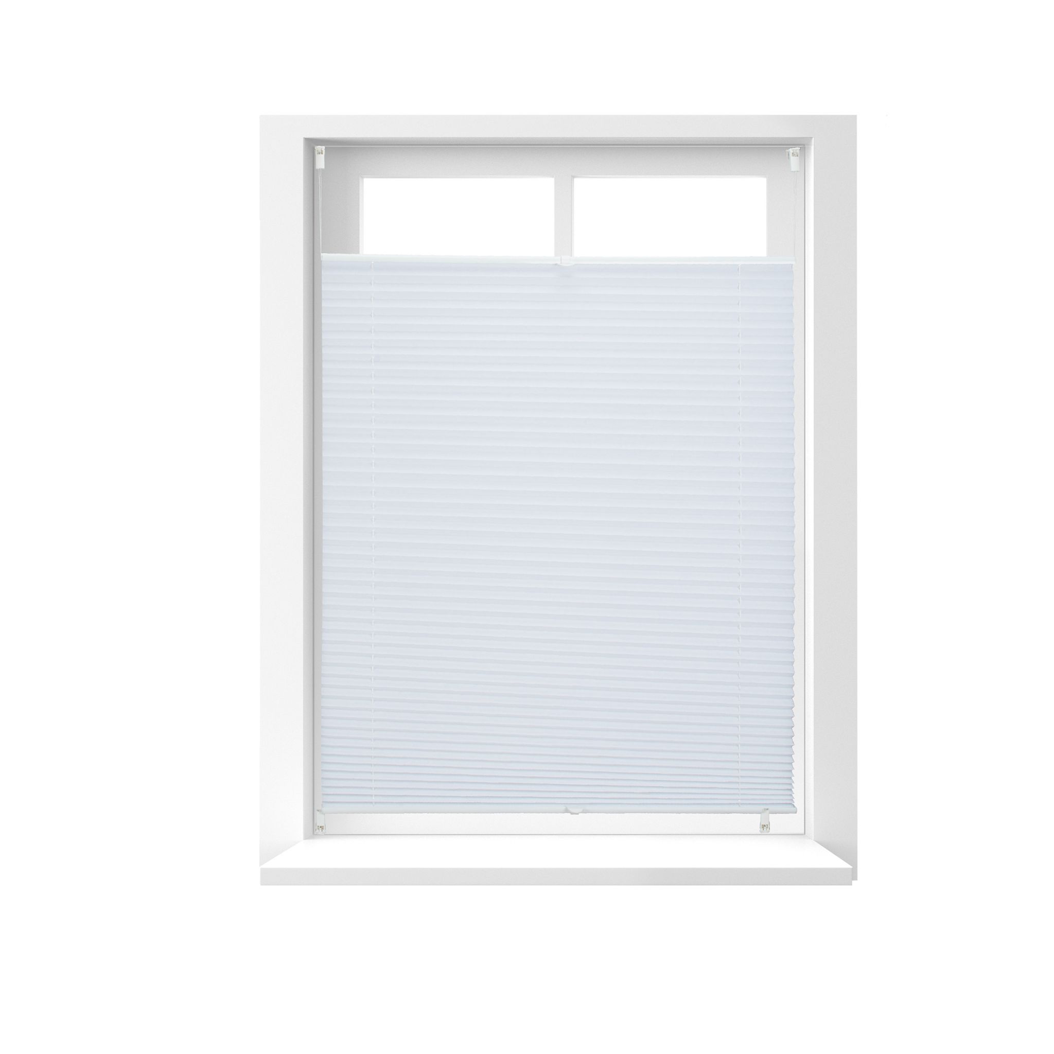 Plissee Rollo 90x130cm Weiss