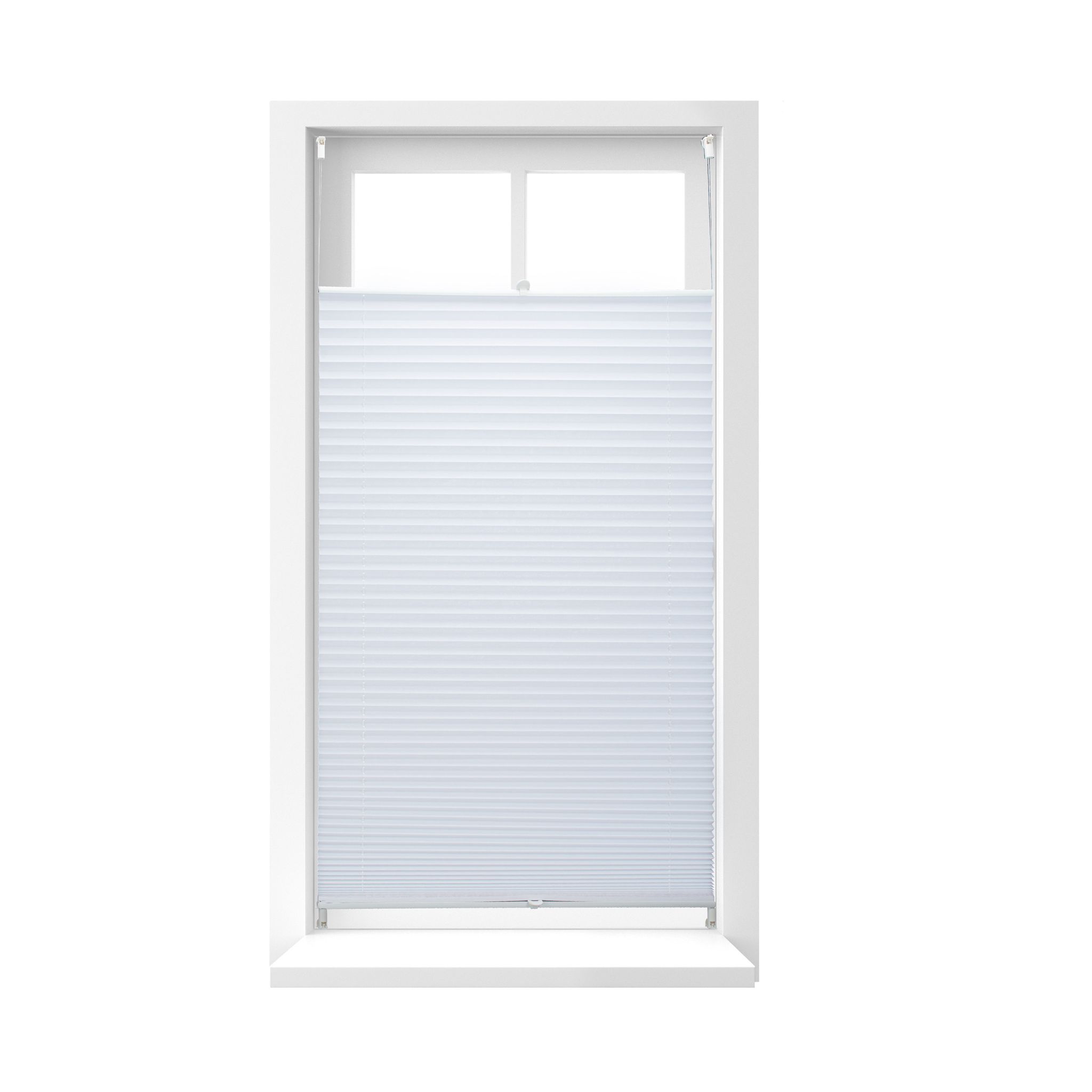 Plissee Rollo 90x210cm Weiss