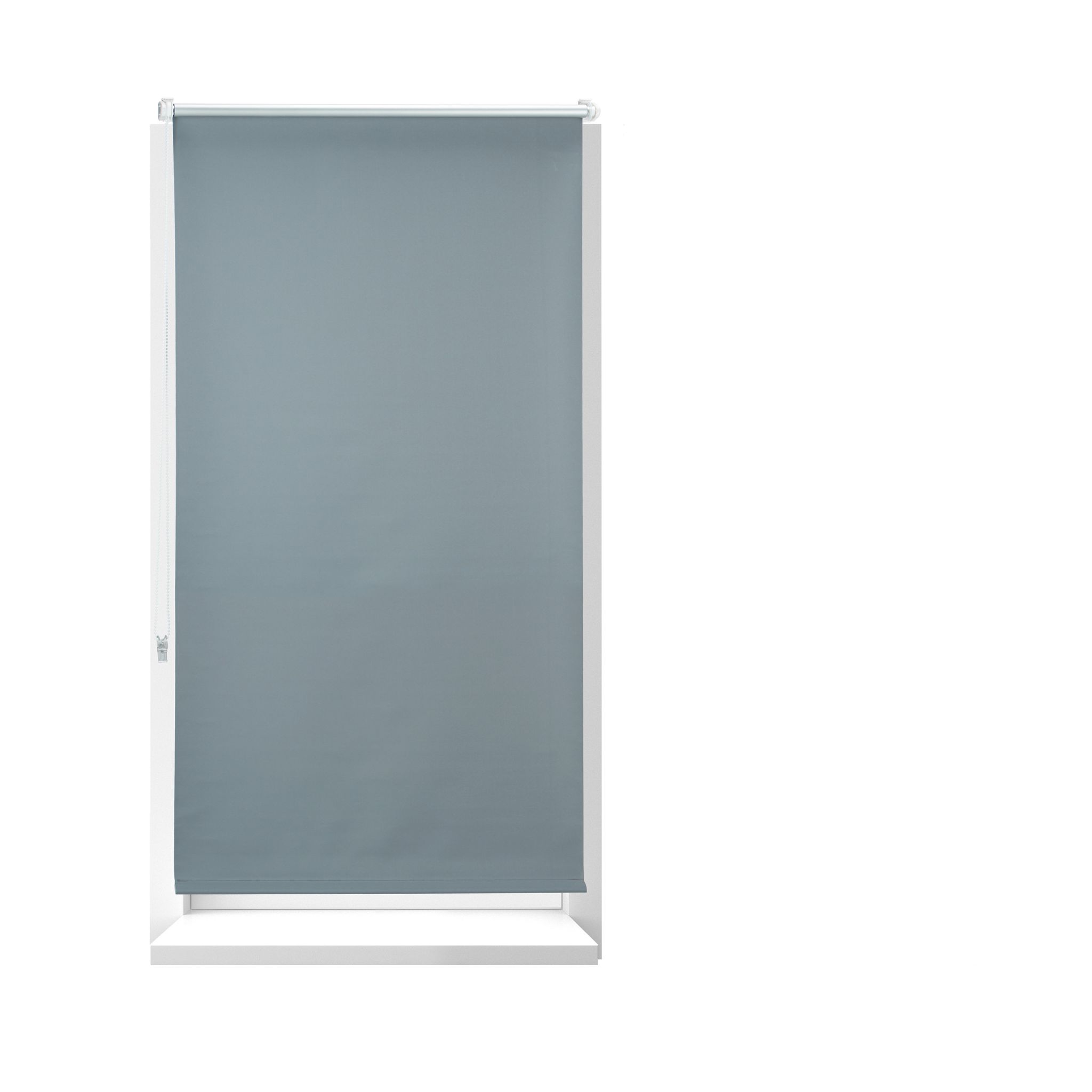 Verdunkelungsrollo 80x210cm Anthrazit-Silber
