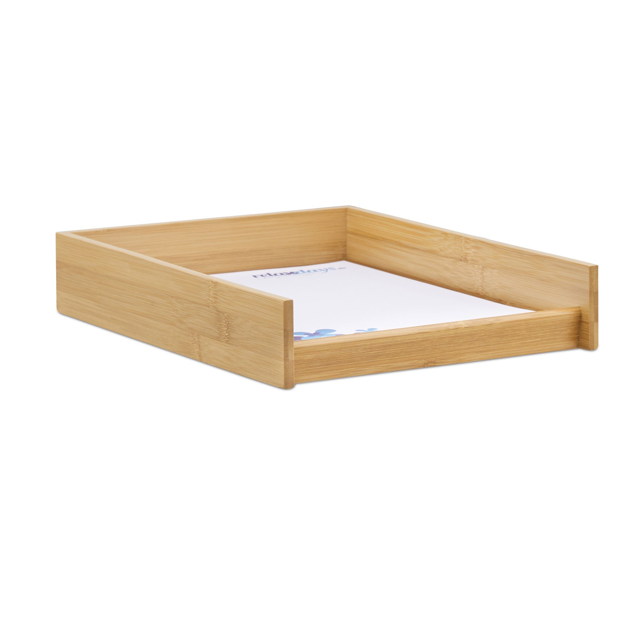 Dokumentenablage Holz Hellbraun