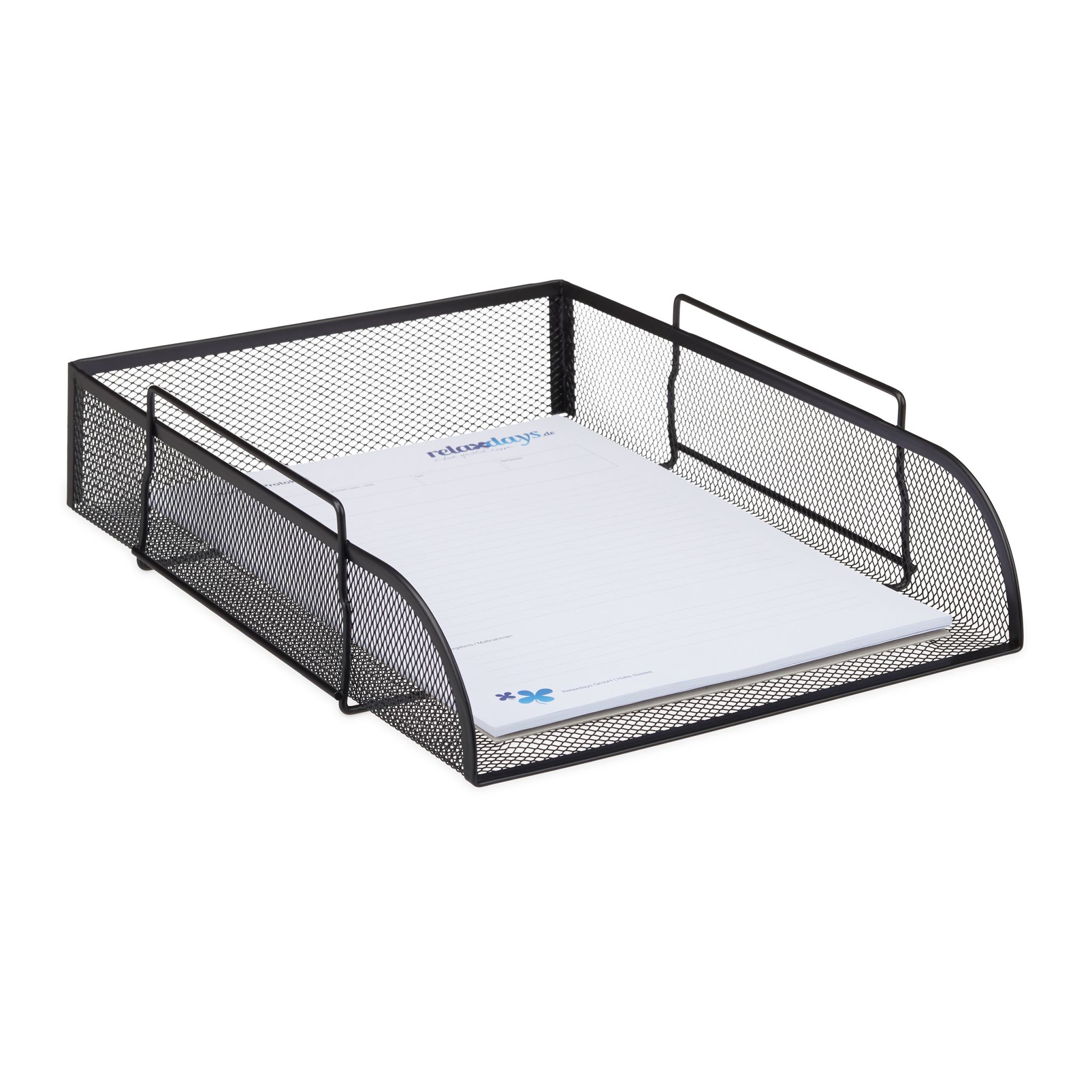 Dokumentenablage stapelbar Schwarz