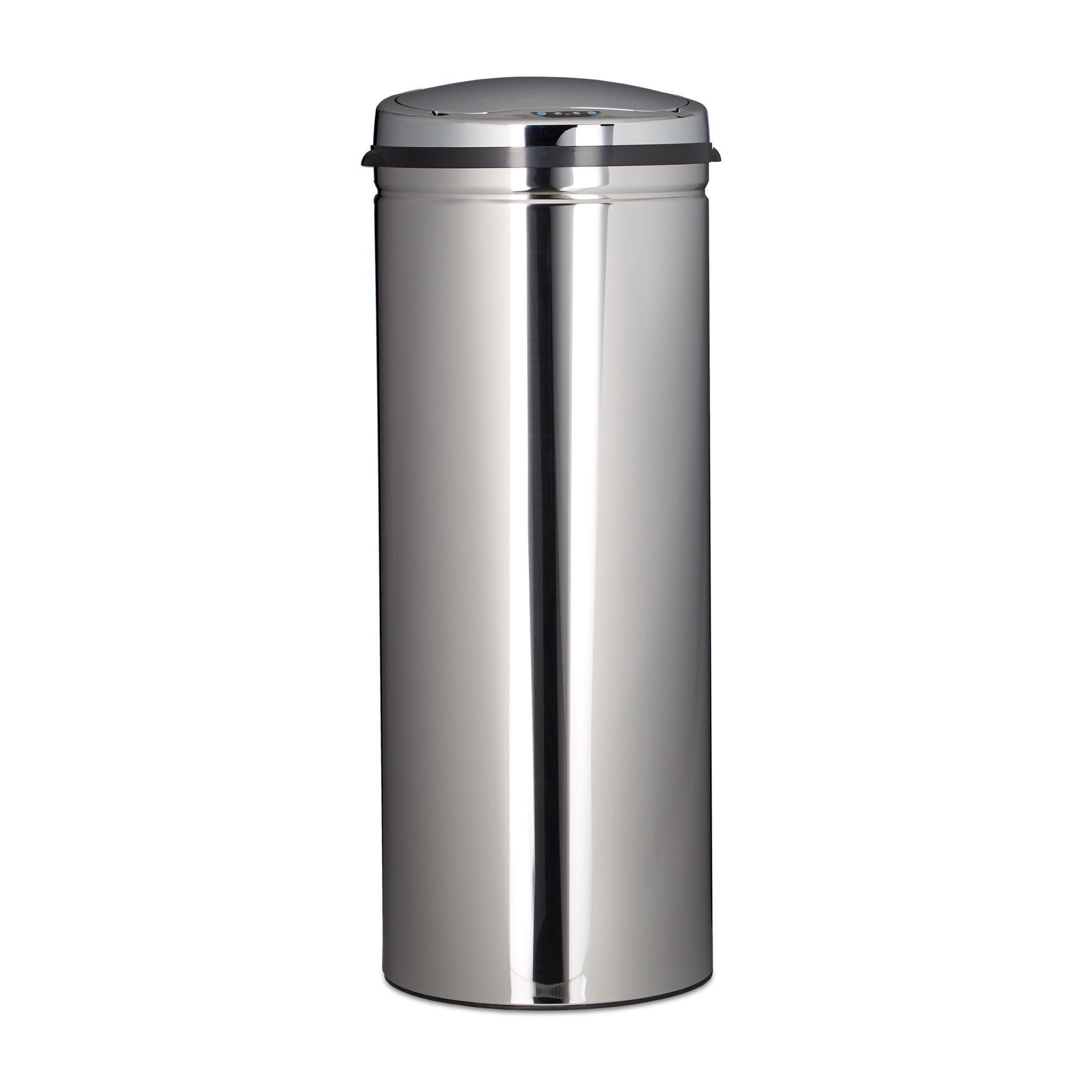 Mülleimer 50L mit Sensor Schwarz-Silber