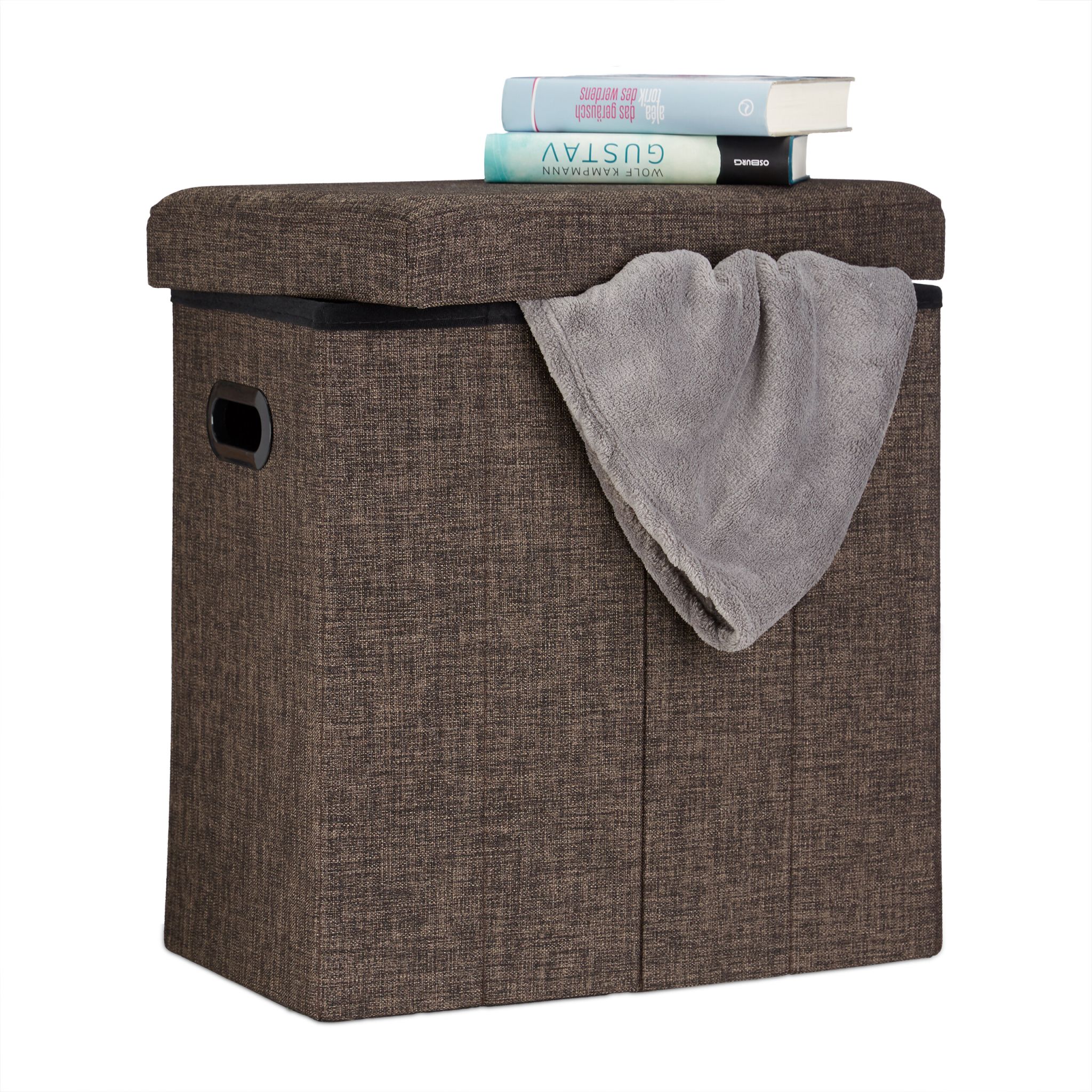 Faltbarer Sitzhocker Braun