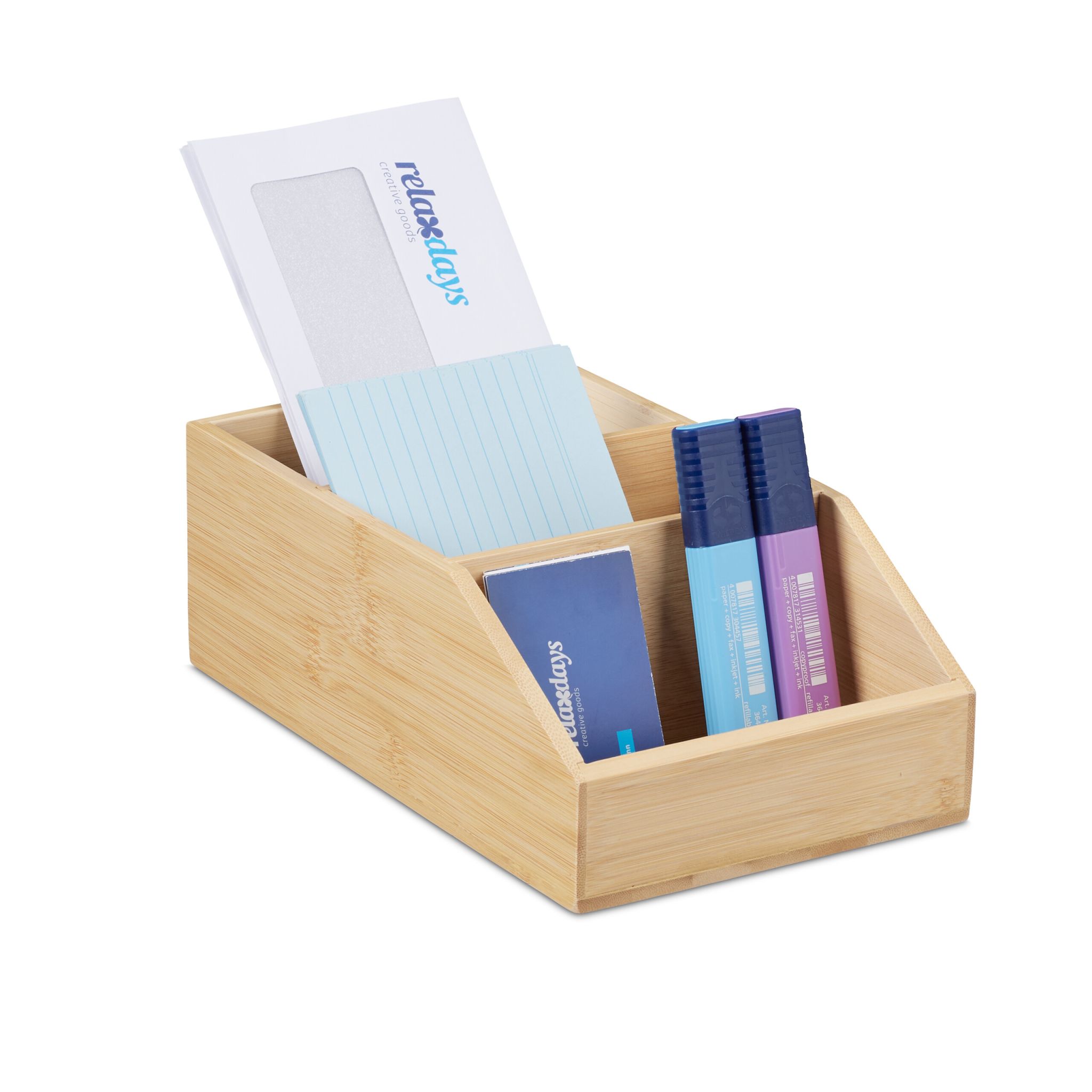 Schreibtisch Organizer Hellbraun
