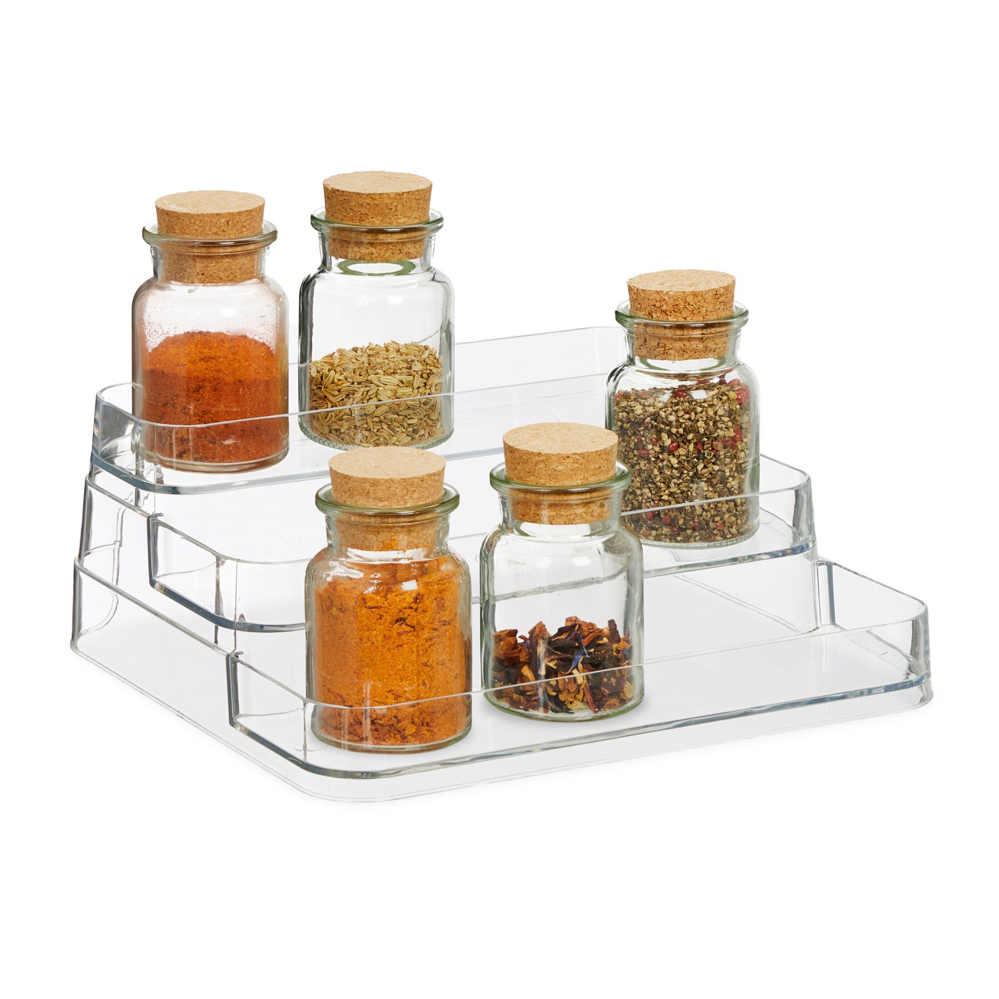 Gewürzorganizer 3 Etagen Transparent