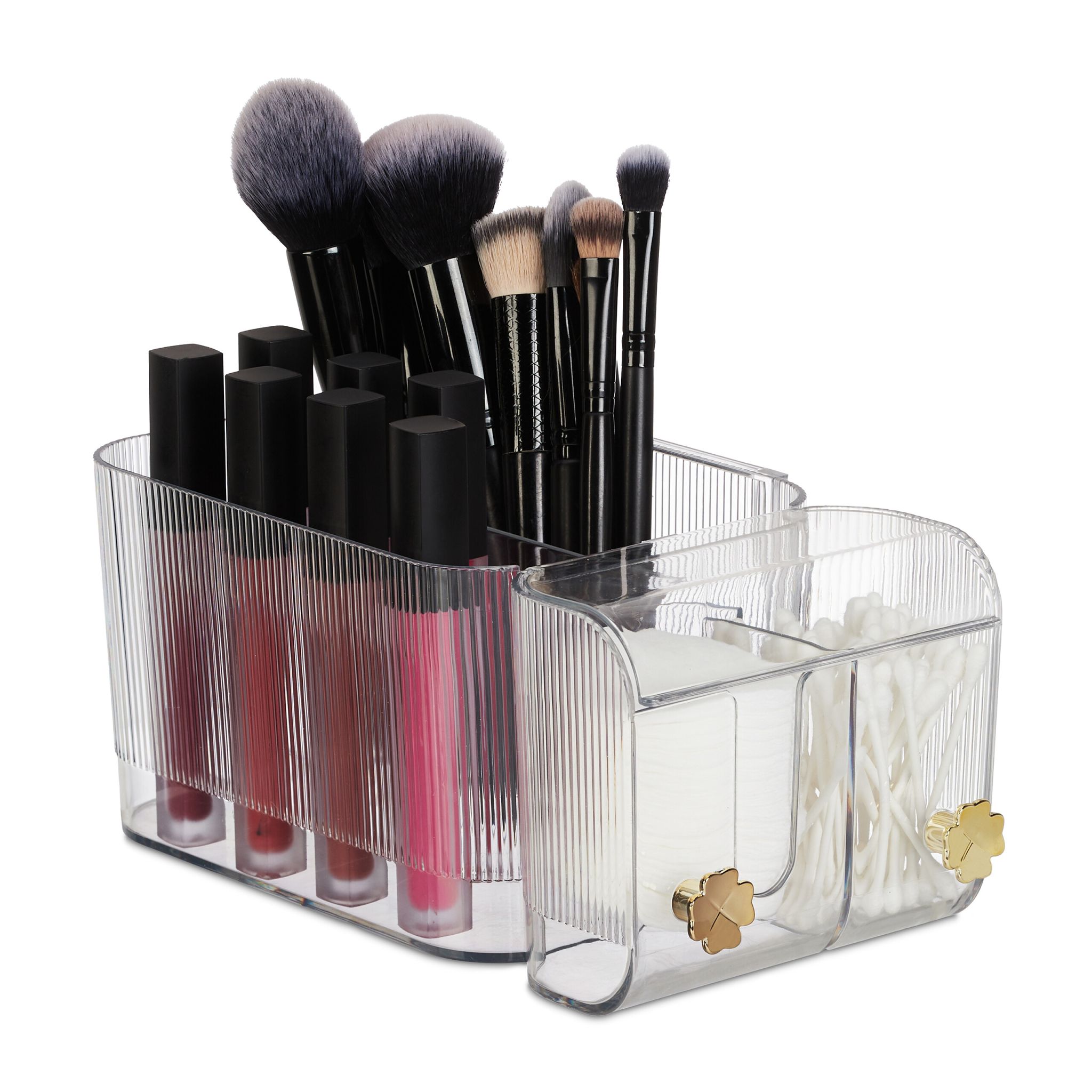 Kosmetik Organizer Wand Gold-Transparent