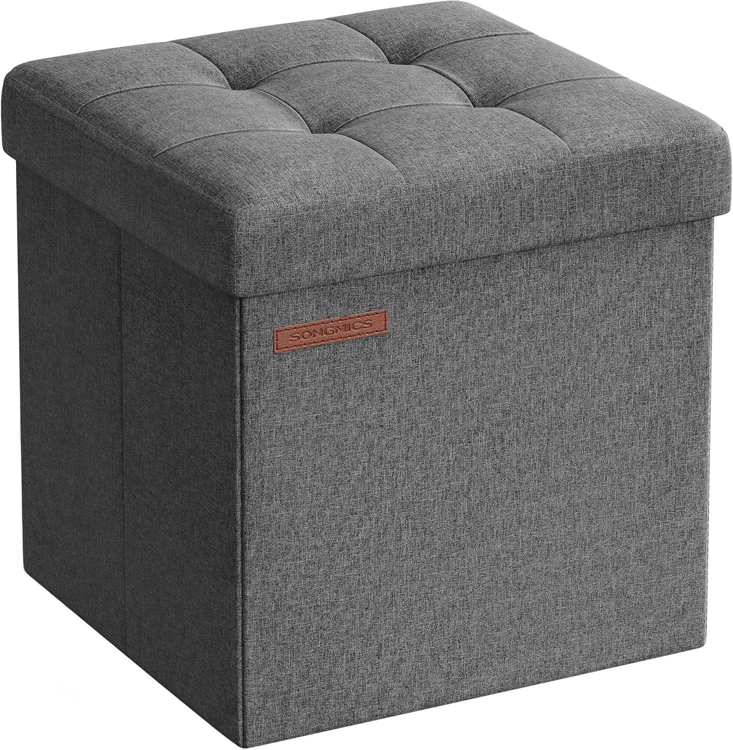 Sitzhocker mit Stauraum dunkelgrau