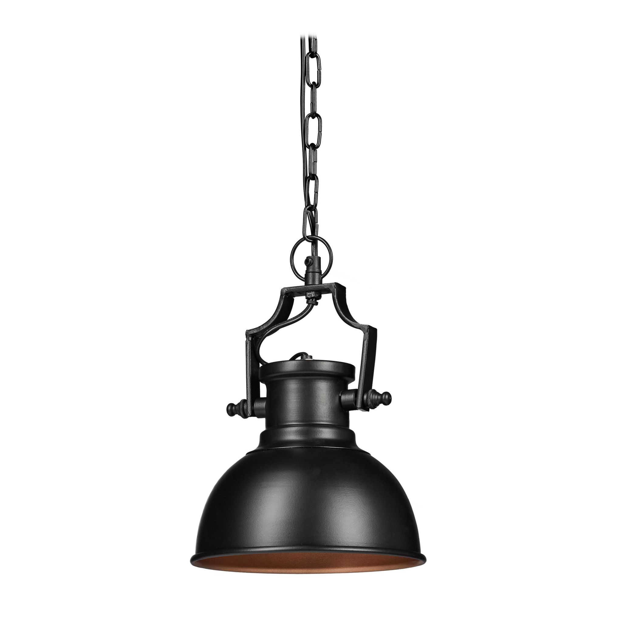 Hängelampe Industrial Look klein Gold-Schwarz