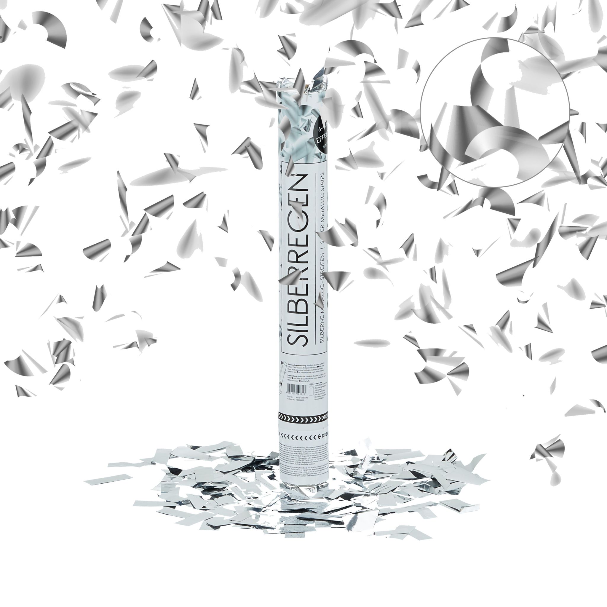 Party Popper 40cm Silber Silber
