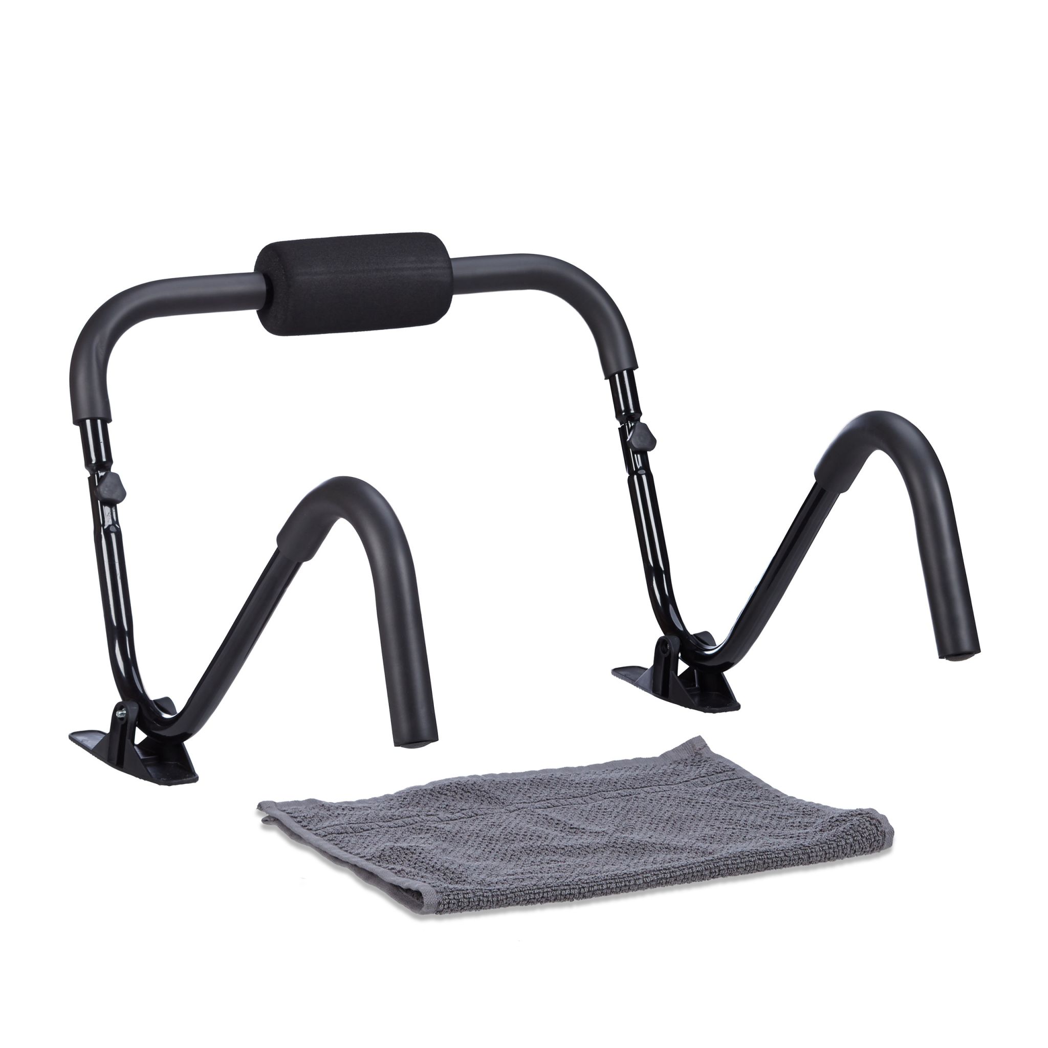 Bauchtrainer AB Roller mit Standfuss Schwarz
