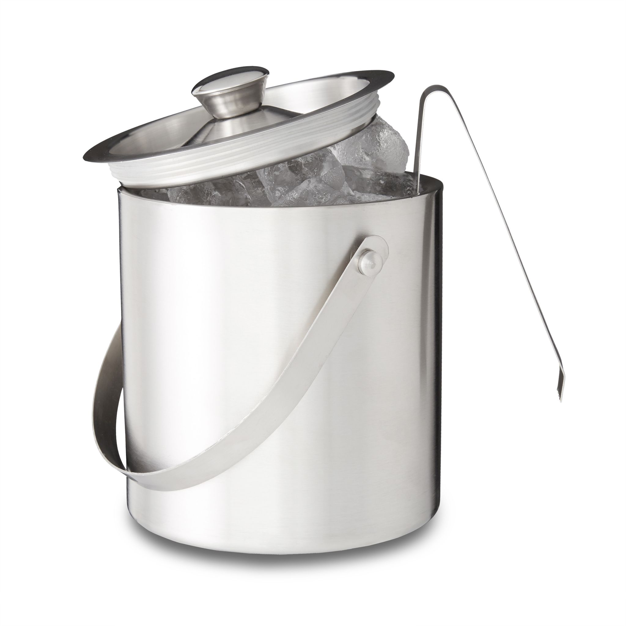 Eisbehälter mit Eiszange für 1,5L Silber