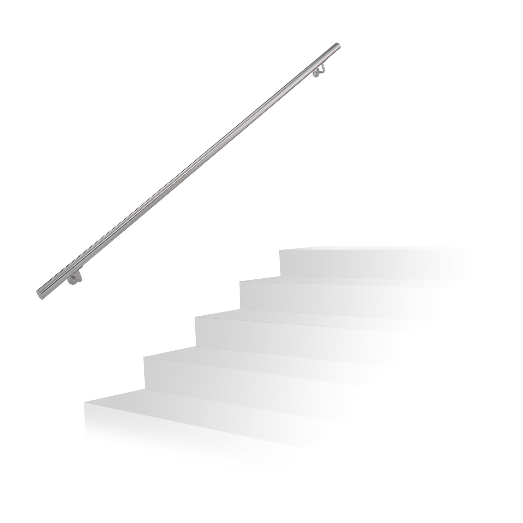 Handlauf Edelstahl Silber
