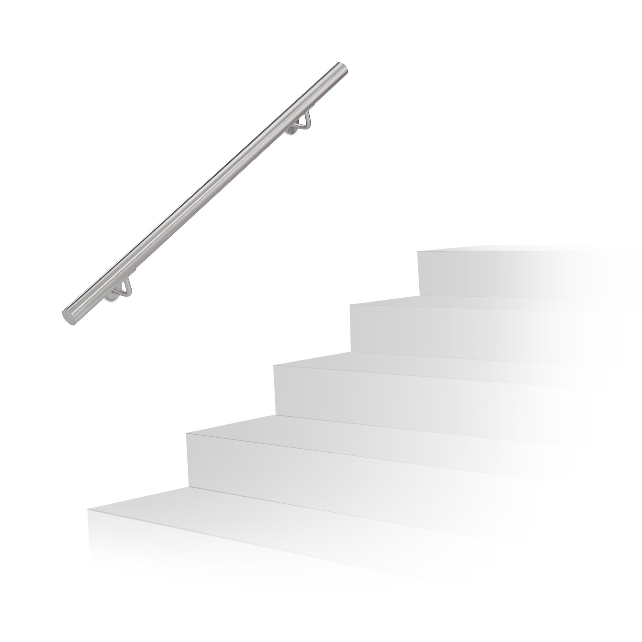 Handlauf Edelstahl Silber