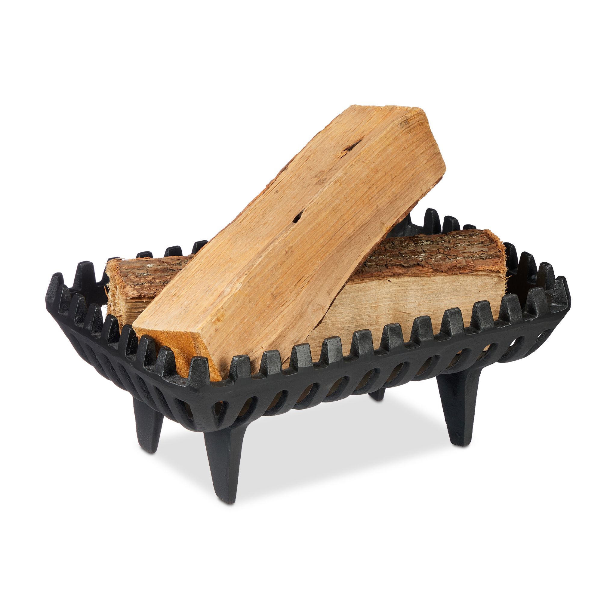 Kaminrost mit Standfüssen Schwarz