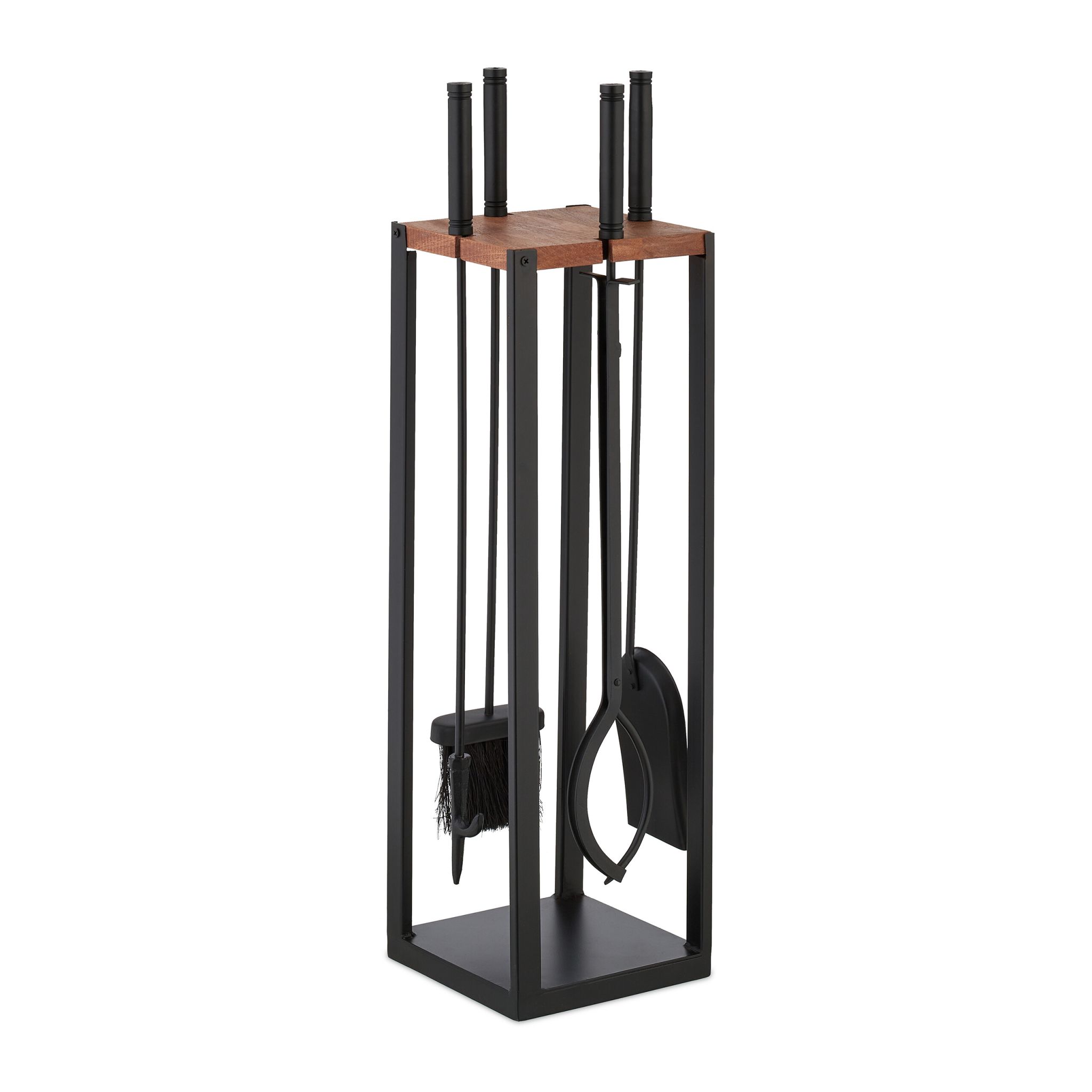 Kaminbesteck 5tlg. Braun-Schwarz